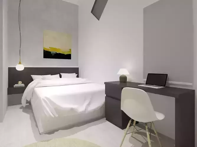Small Simple Modern Minimalist Bedroom 2022