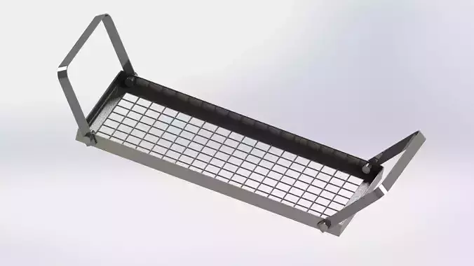 Basket metal rack with wire