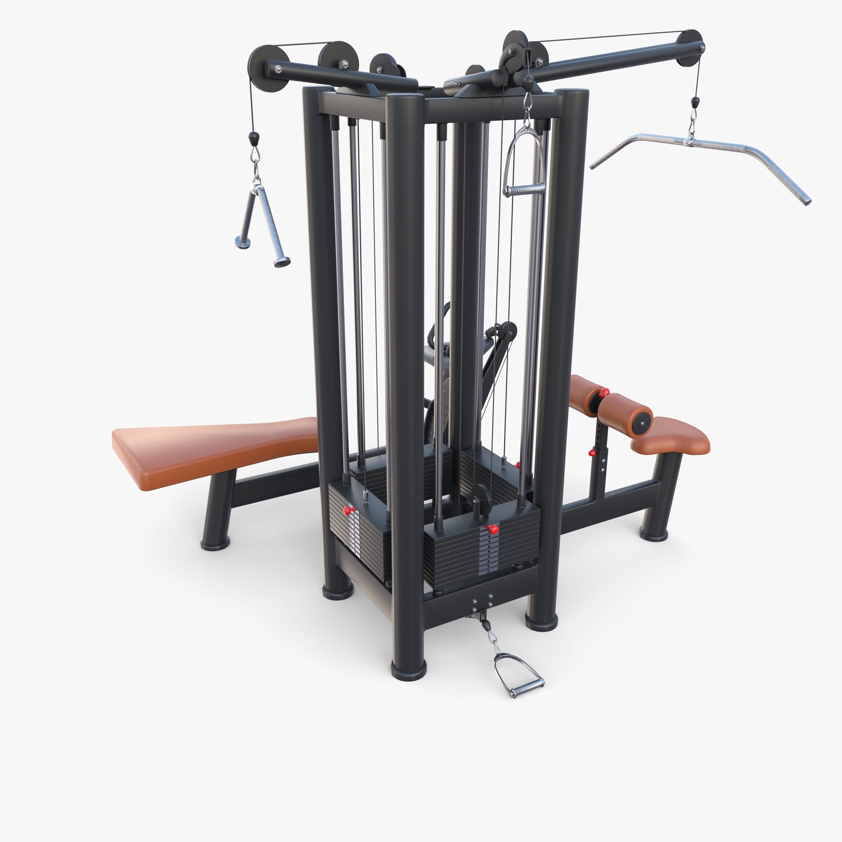 4 Multi station jungle machine v1 3D model_4