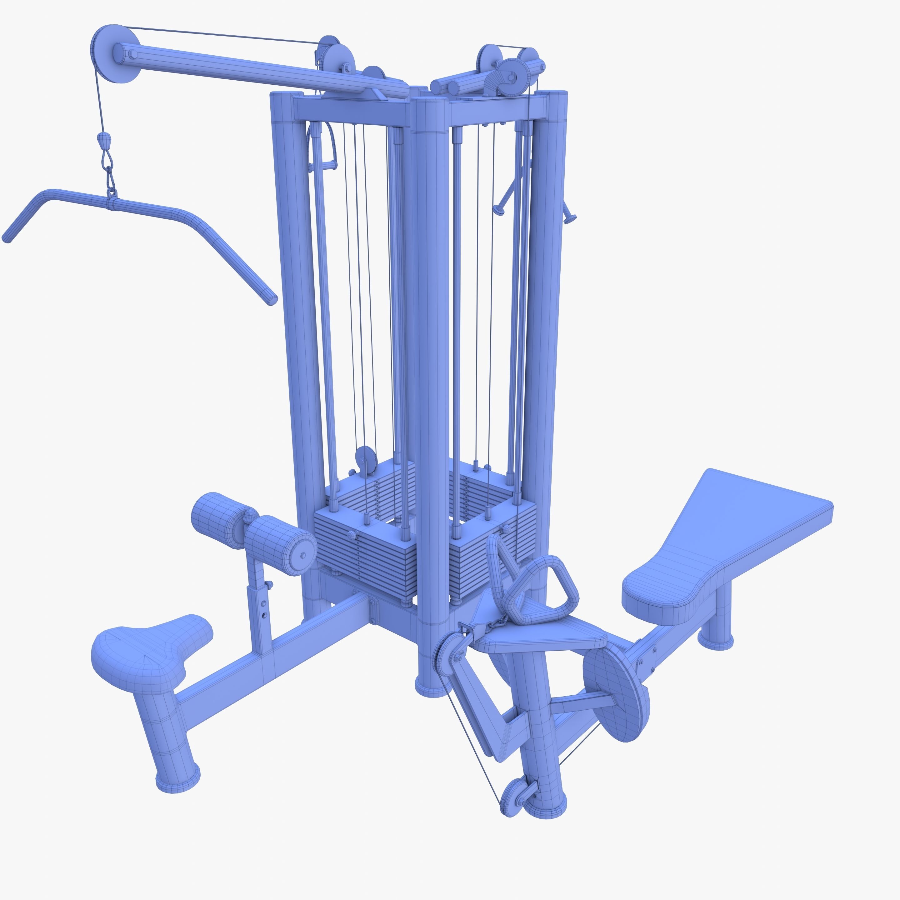 4 Multi station jungle machine v1 3D model_15
