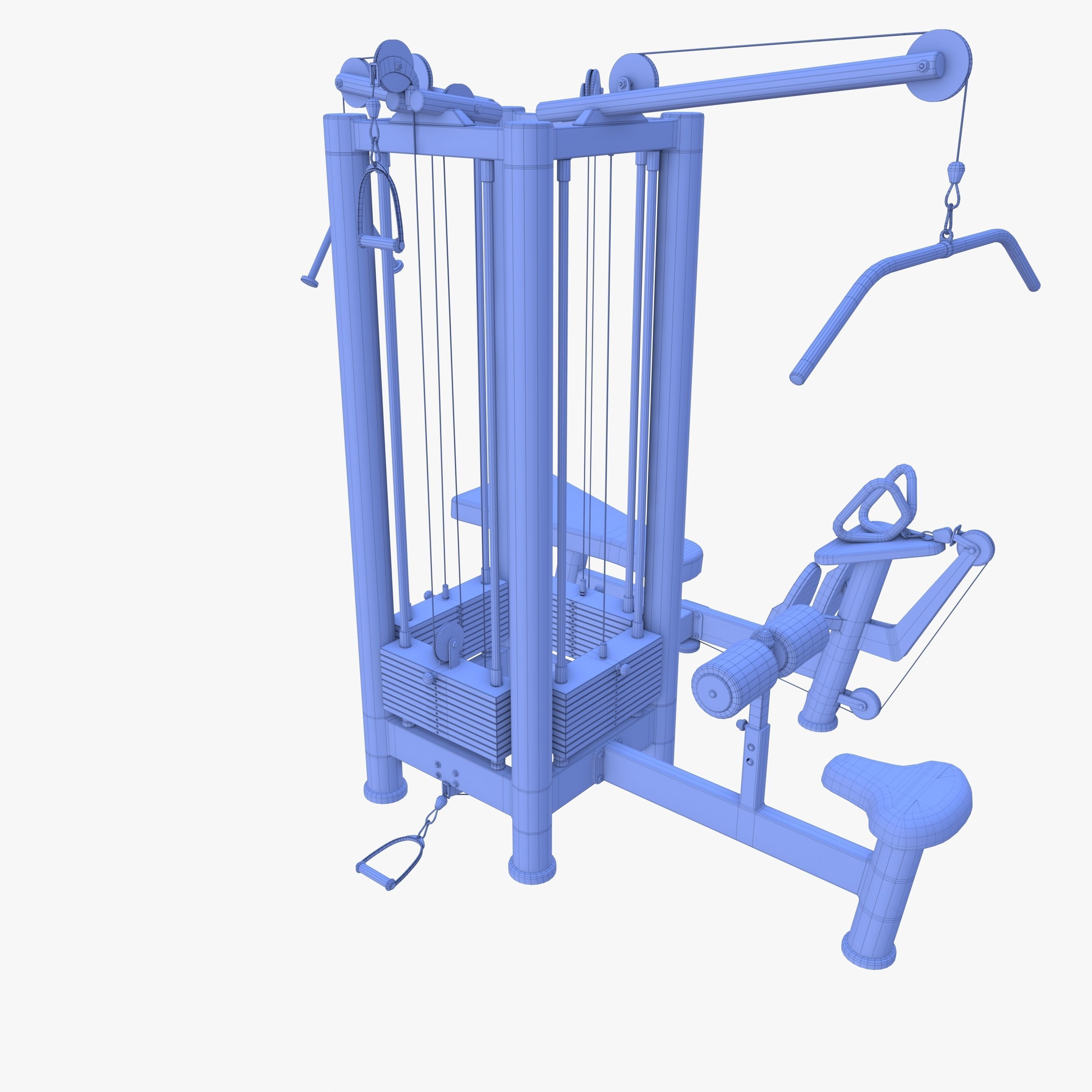 4 Multi station jungle machine v1 3D model_13