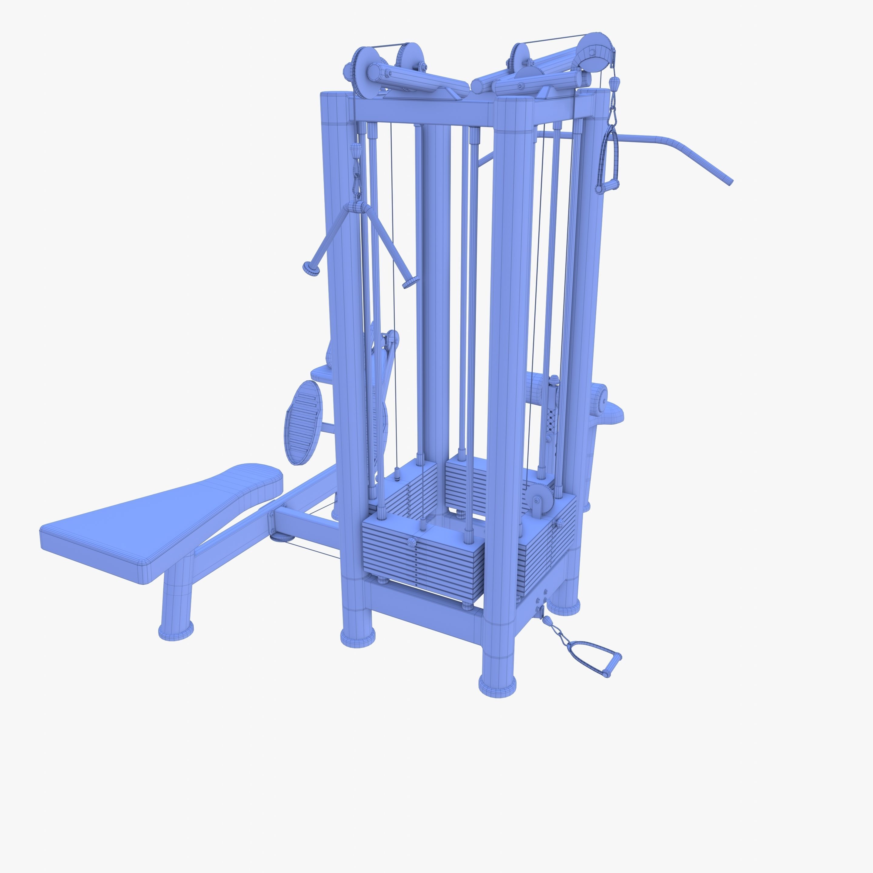 4 Multi station jungle machine v1 3D model_11