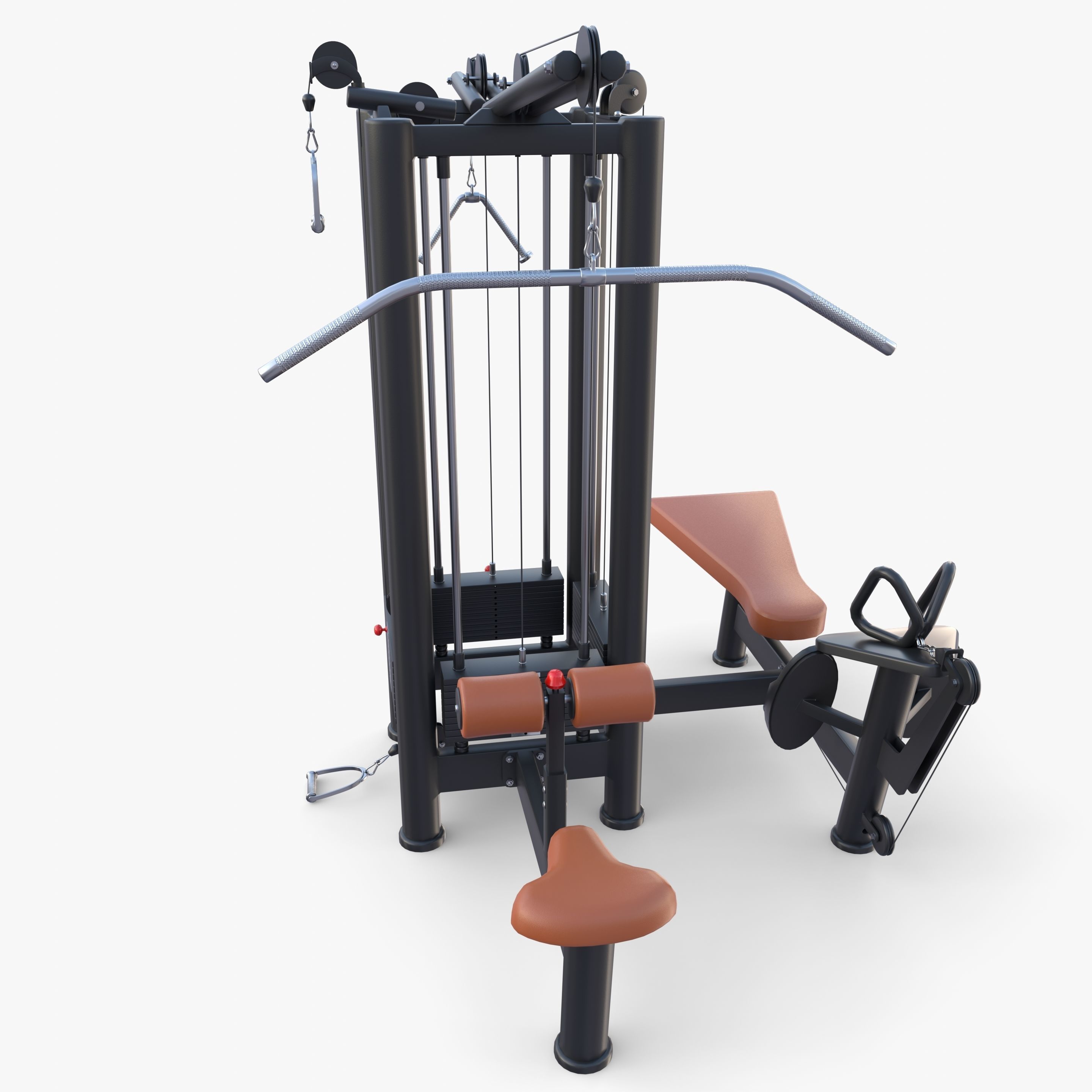 4 Multi station jungle machine v1 3D model_7