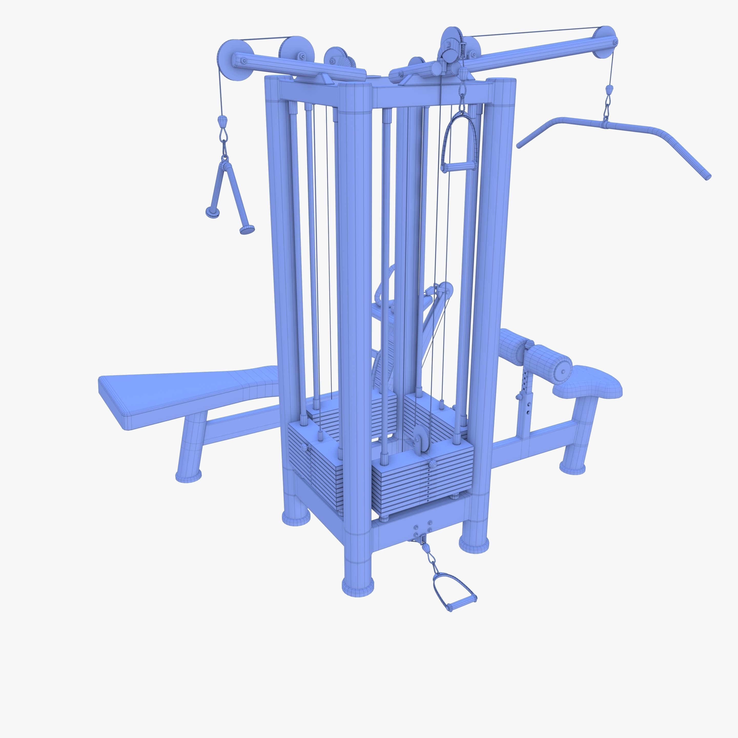 4 Multi station jungle machine v1 3D model_12