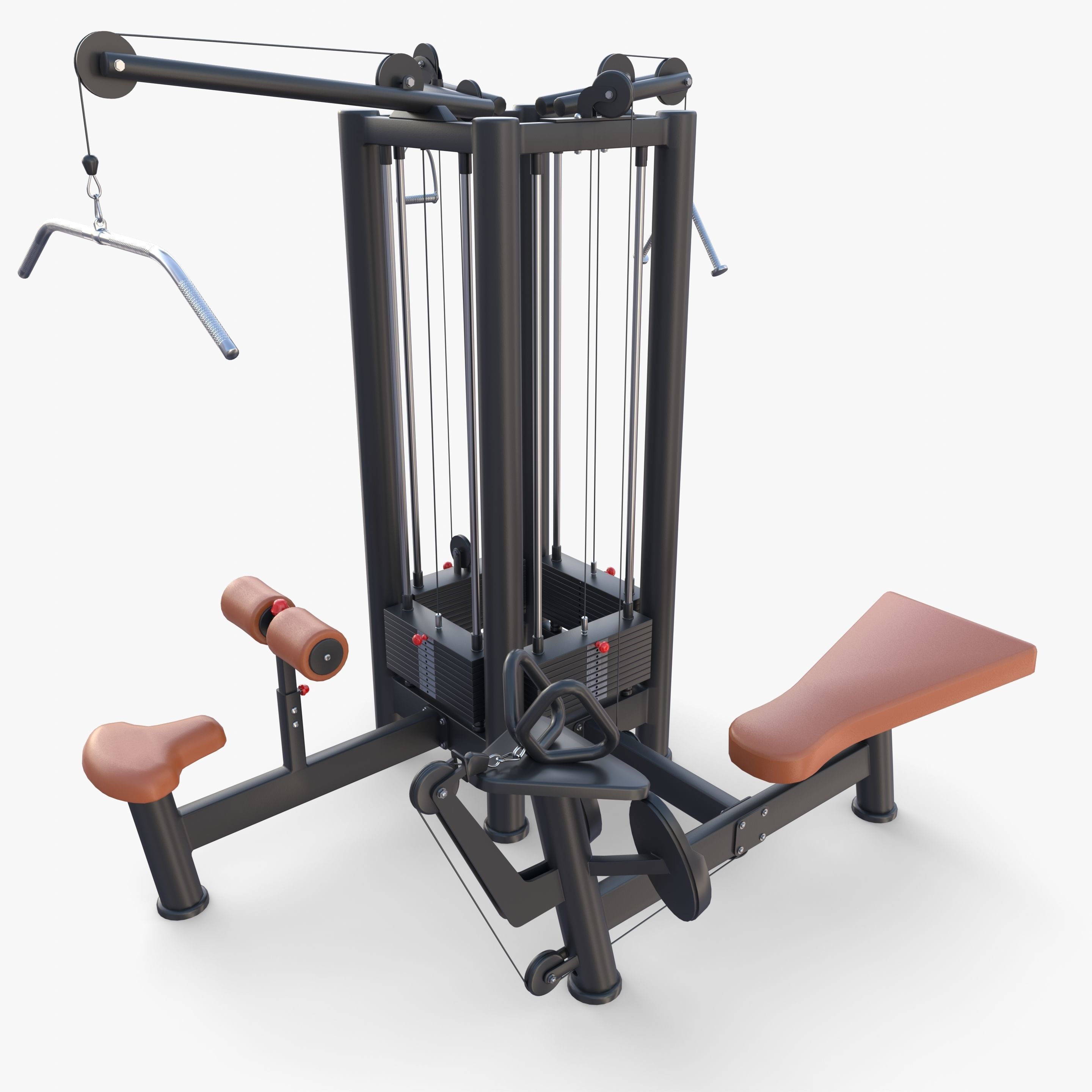 4 Multi station jungle machine v1 3D model_8