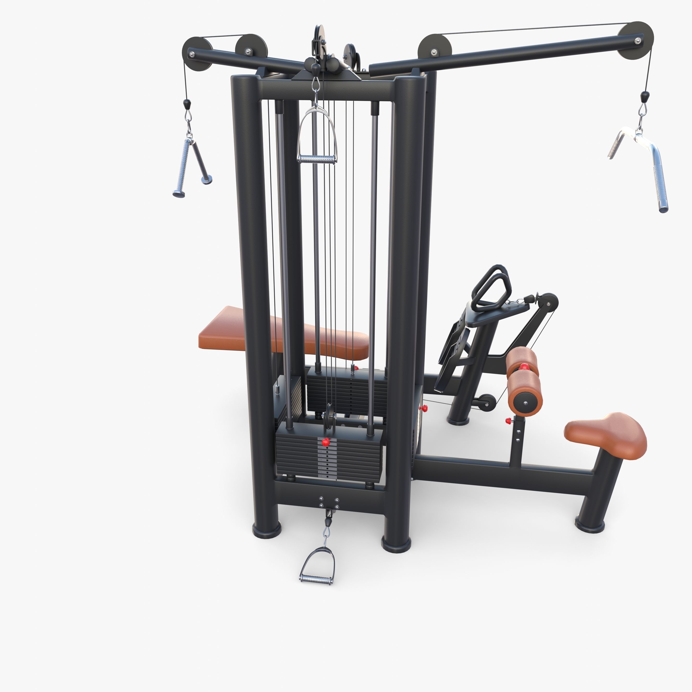 4 Multi station jungle machine v1 3D model_5