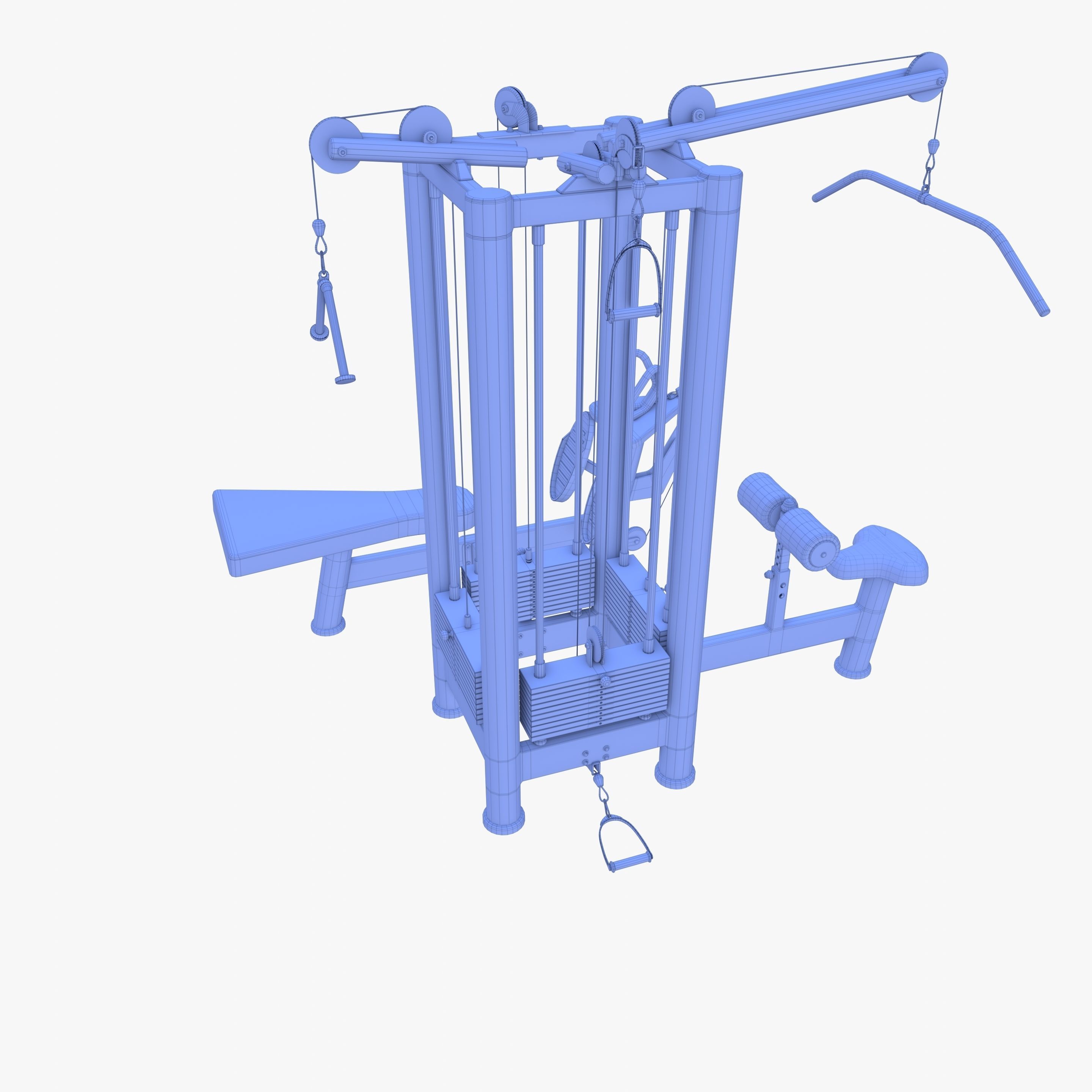 4 Multi station jungle machine v1 3D model_16