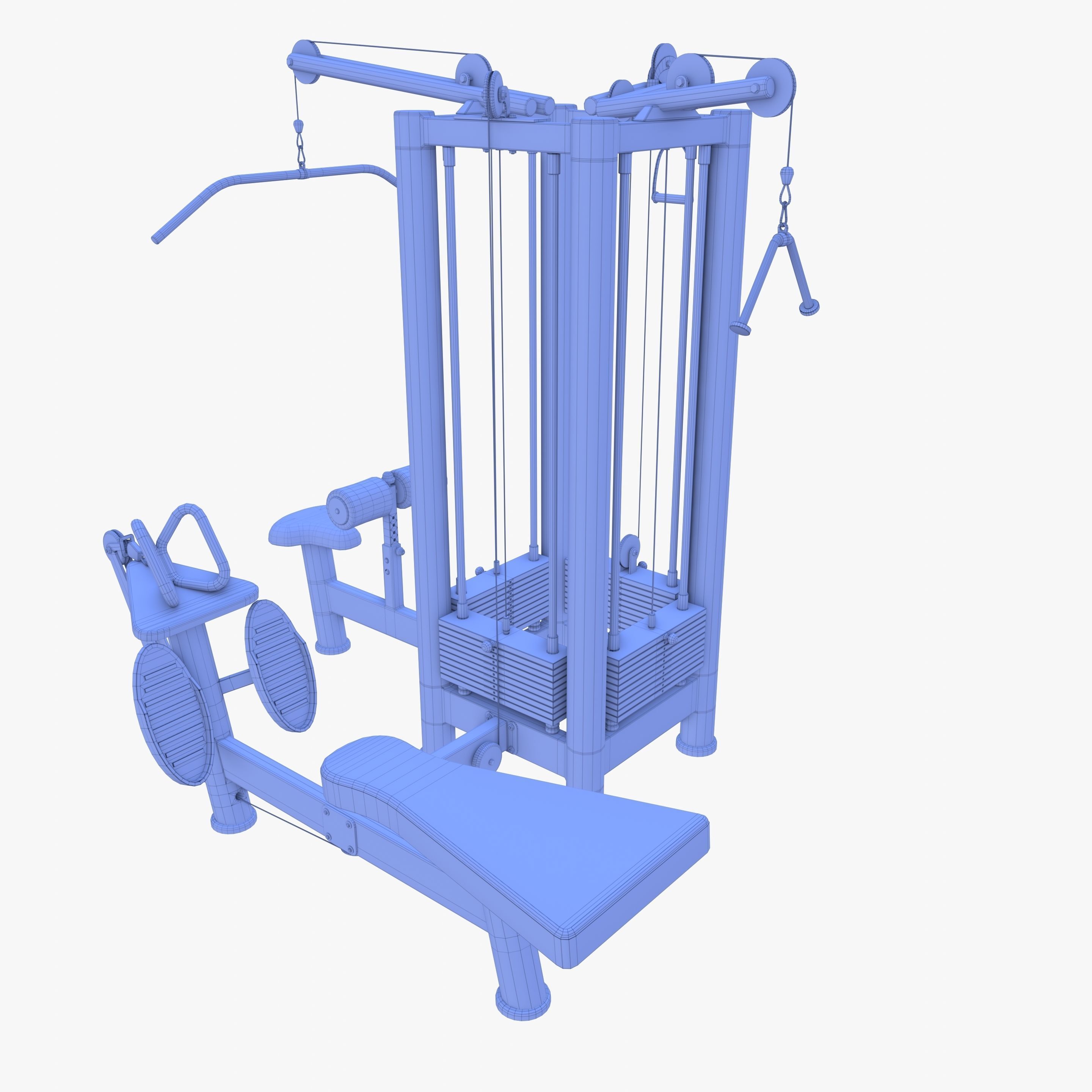 4 Multi station jungle machine v1 3D model_9