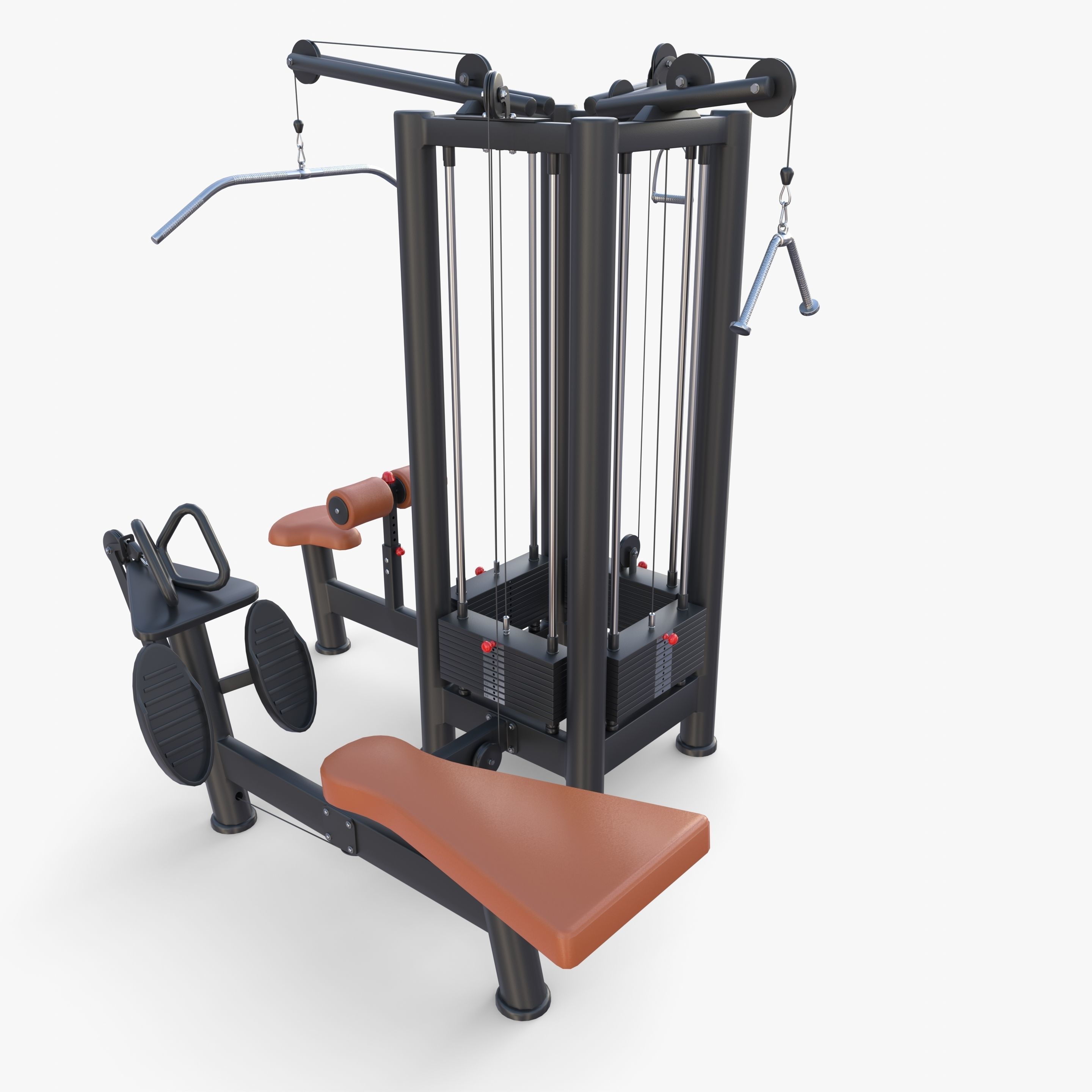 4 Multi station jungle machine v1 3D model_1