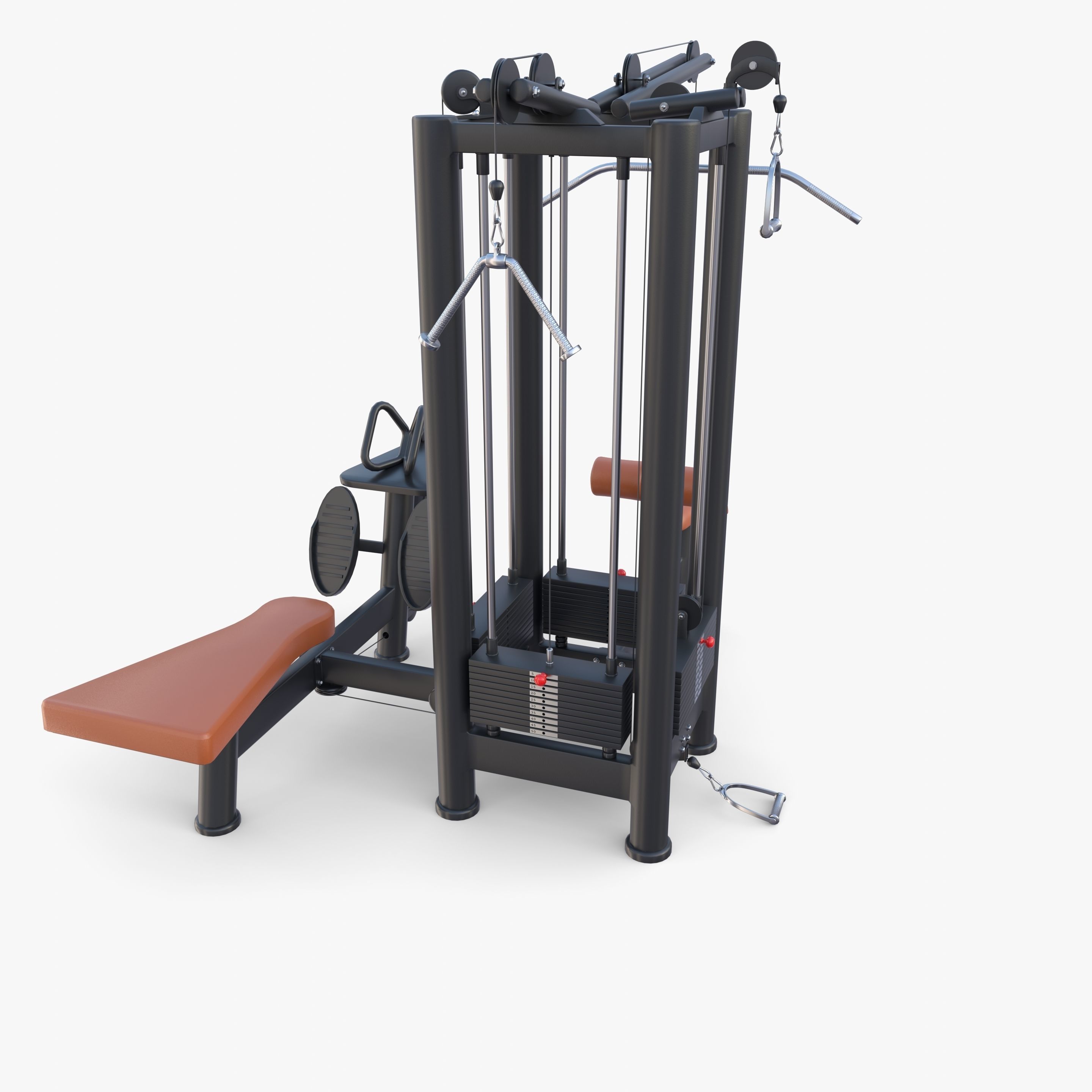 4 Multi station jungle machine v1 3D model_3