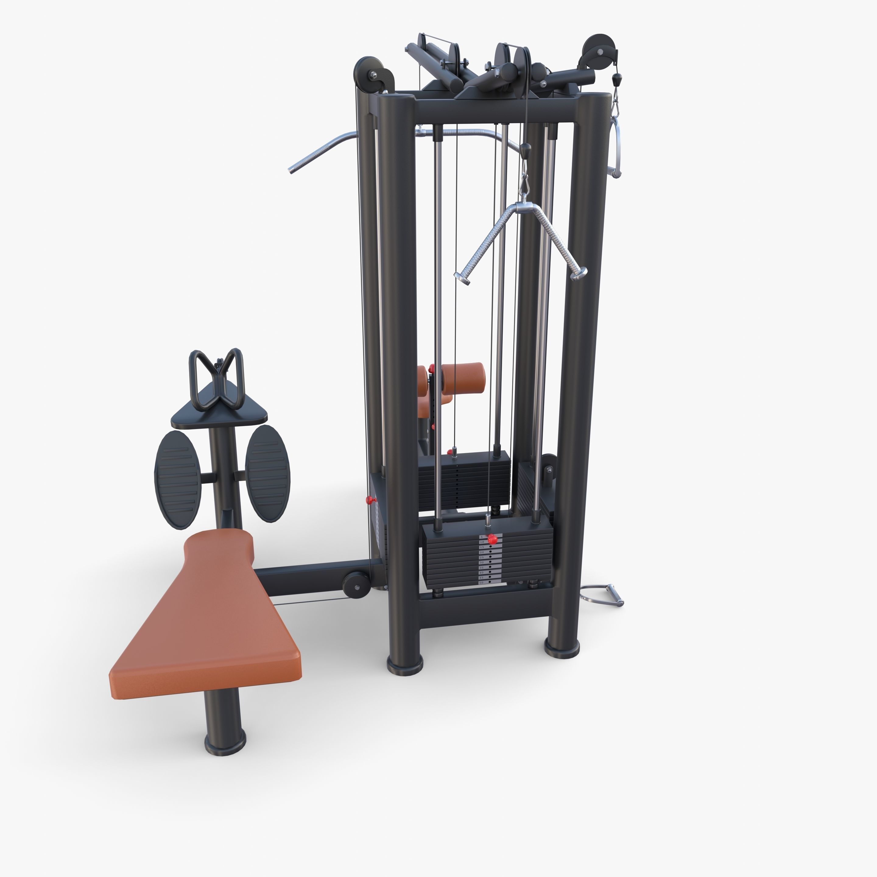 4 Multi station jungle machine v1 3D model_2