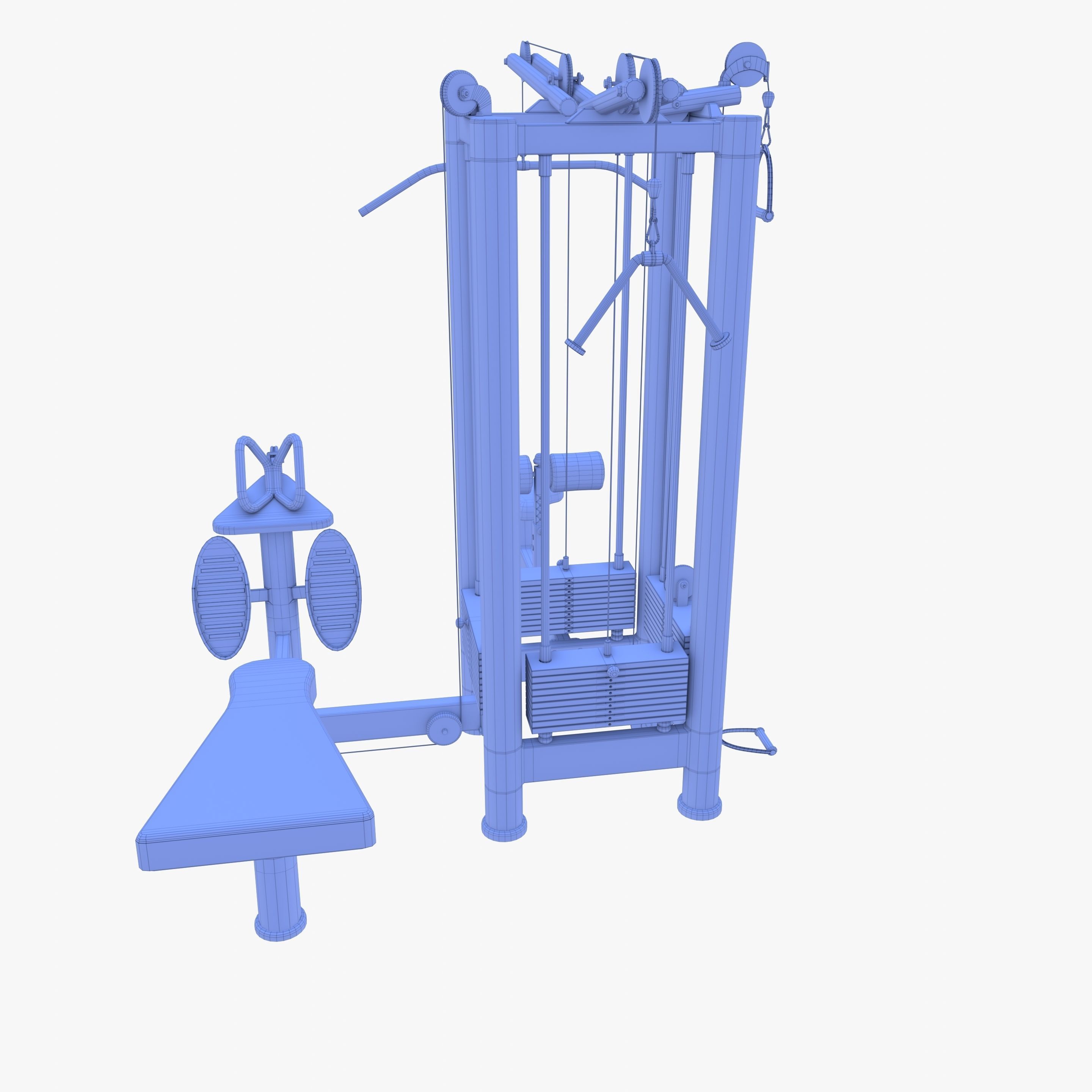 4 Multi station jungle machine v1 3D model_10