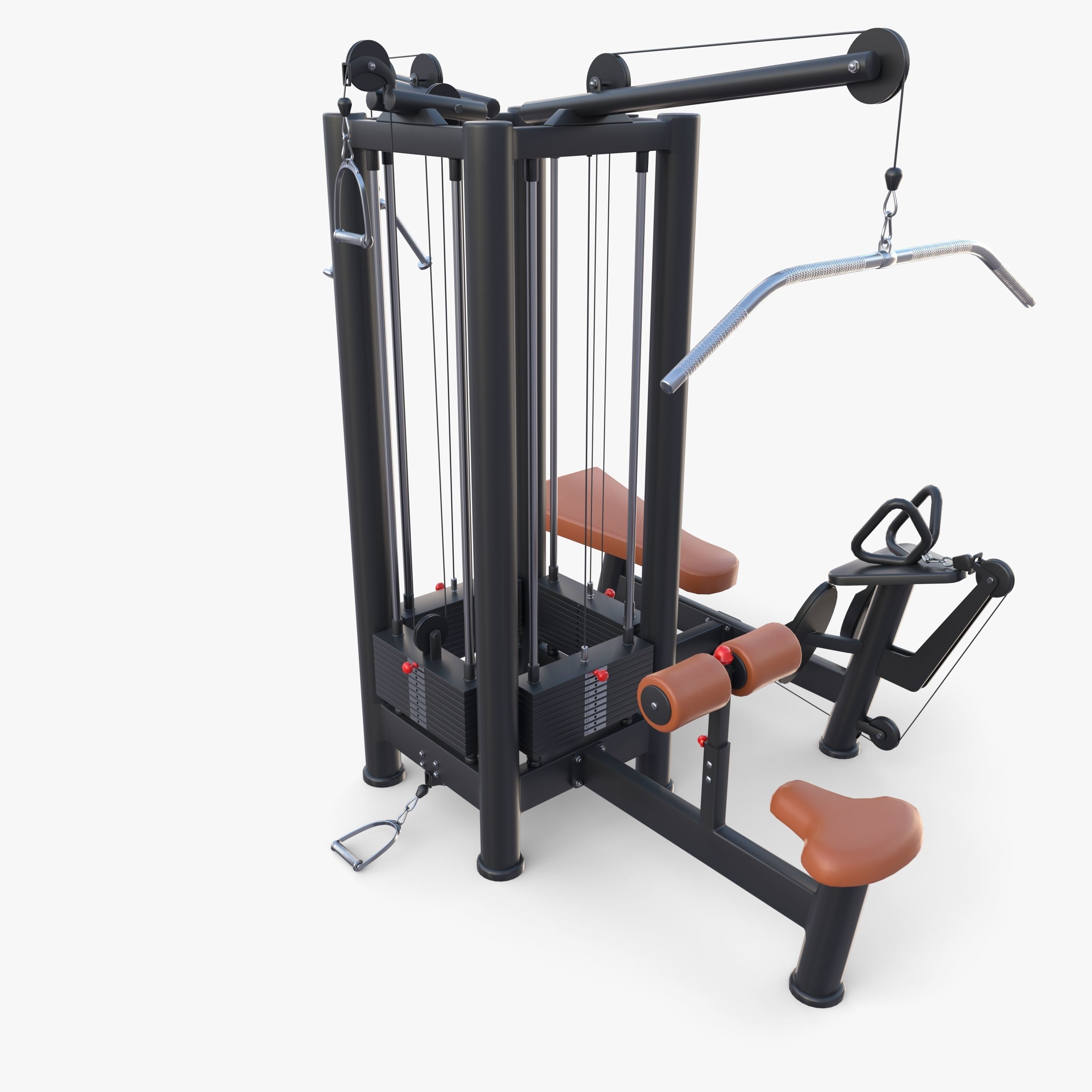 4 Multi station jungle machine v1 3D model_6