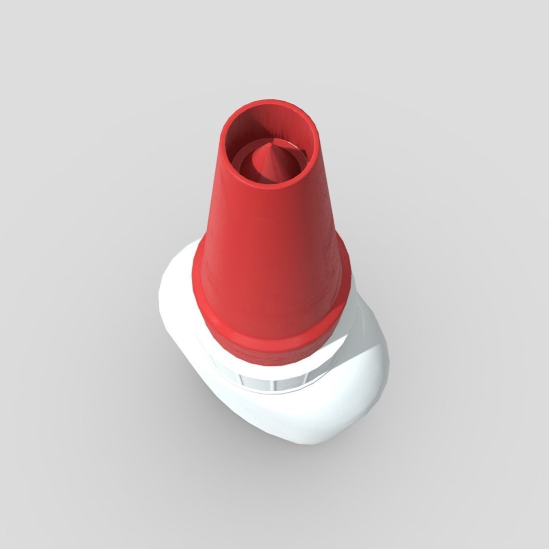 Superglue bottle with cap Low-poly 3D model_6