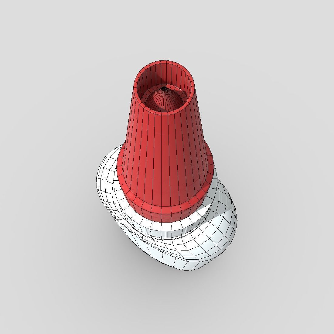 Superglue bottle with cap Low-poly 3D model_7