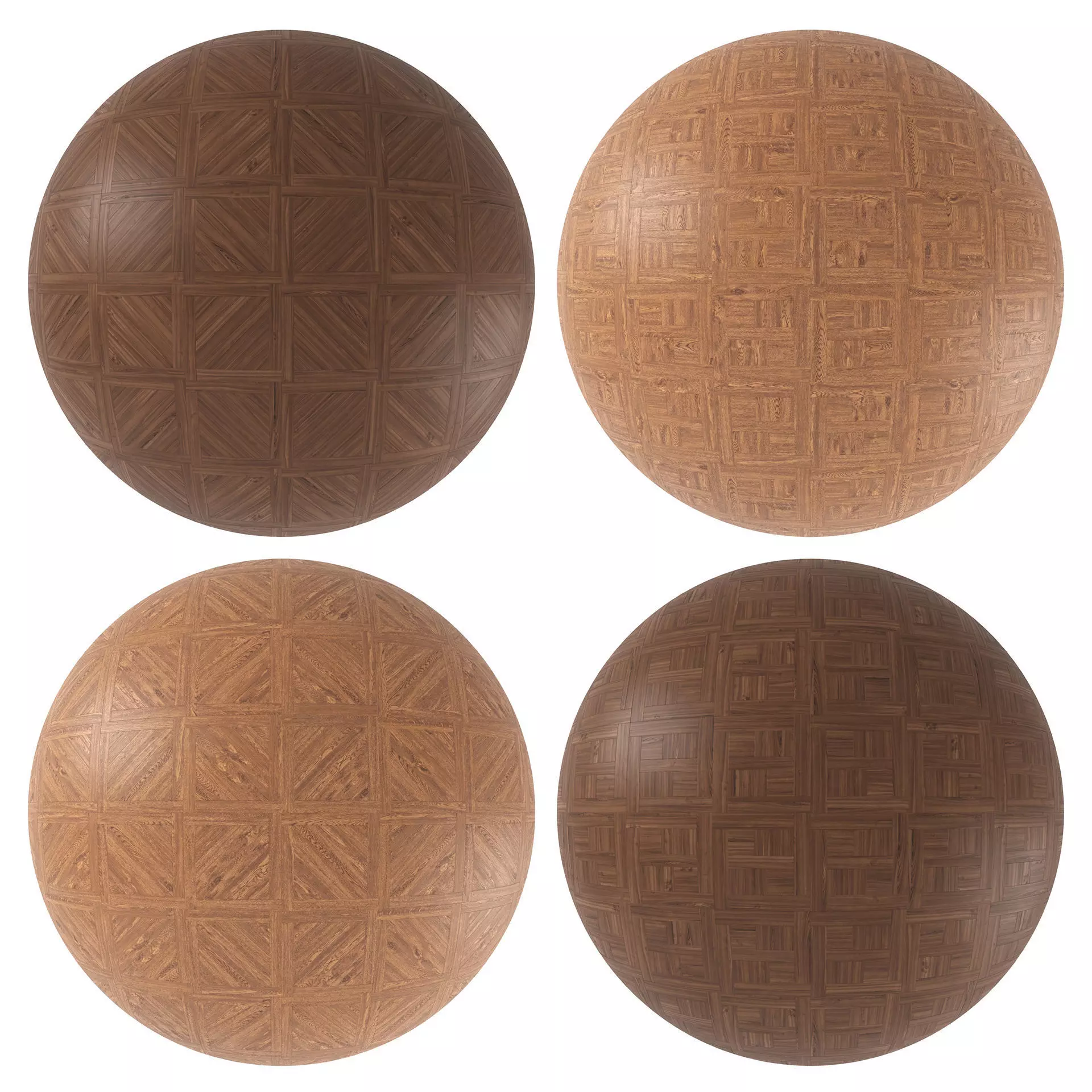 Parquet - Laminate - Wooden floor 4 in 1 3D model_0