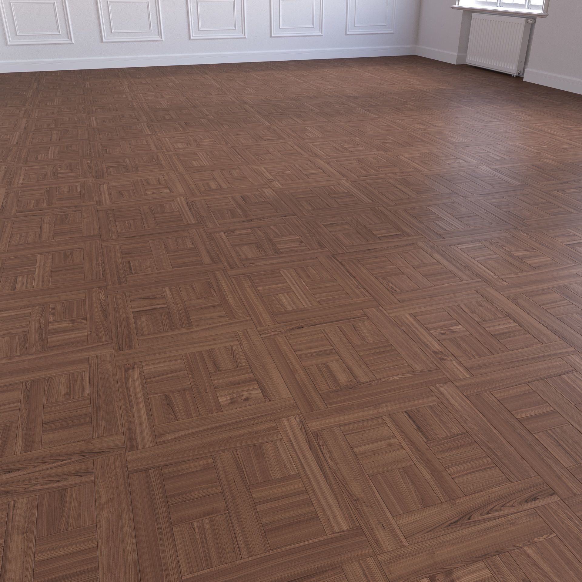 Parquet - Laminate - Wooden floor 4 in 1 3D model_20