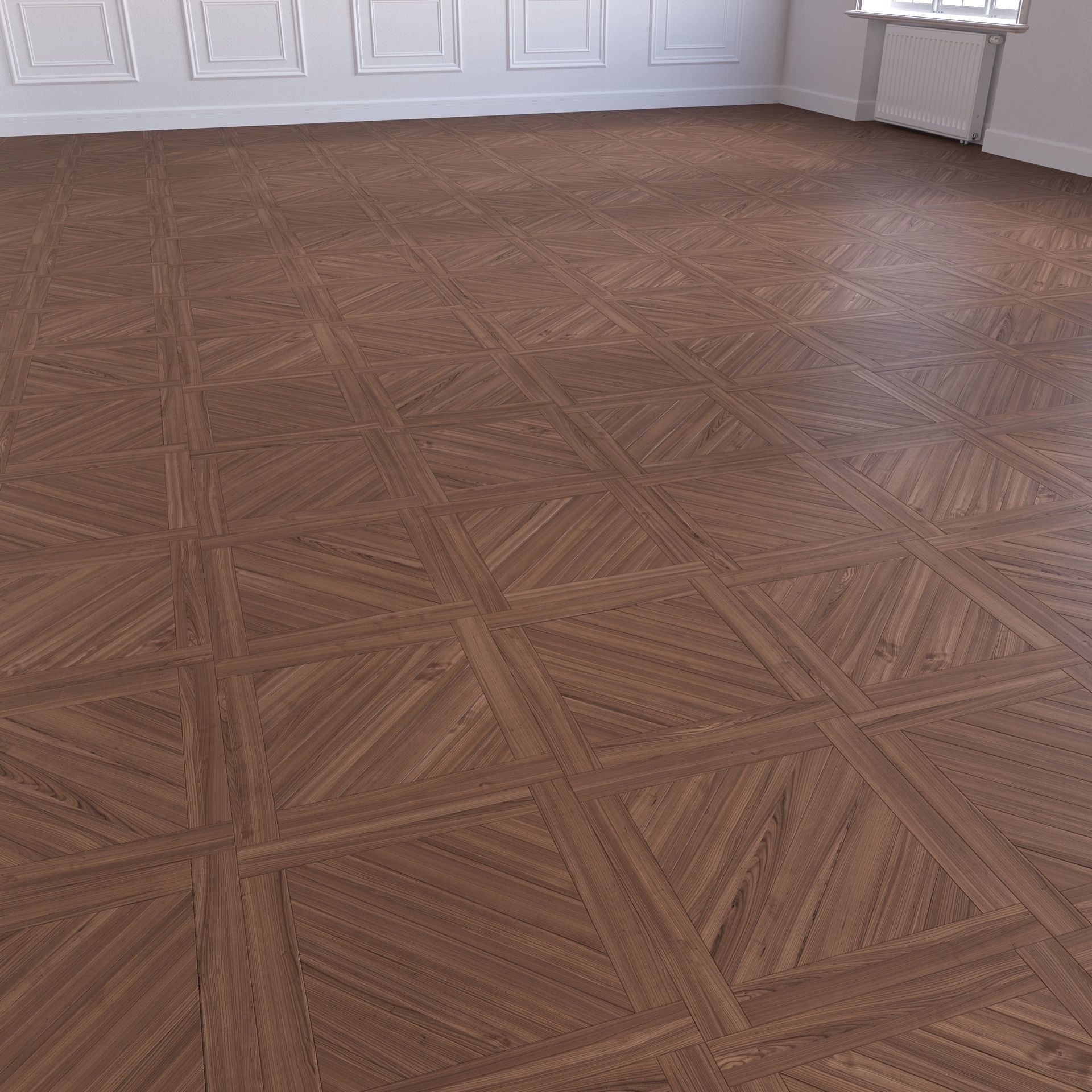 Parquet - Laminate - Wooden floor 4 in 1 3D model_17