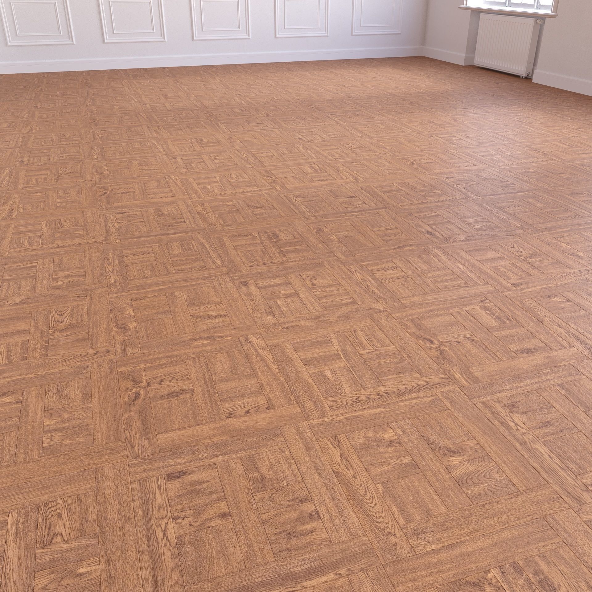 Parquet - Laminate - Wooden floor 4 in 1 3D model_18