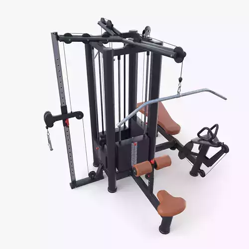 4 Multi station jungle machine V2 3D model