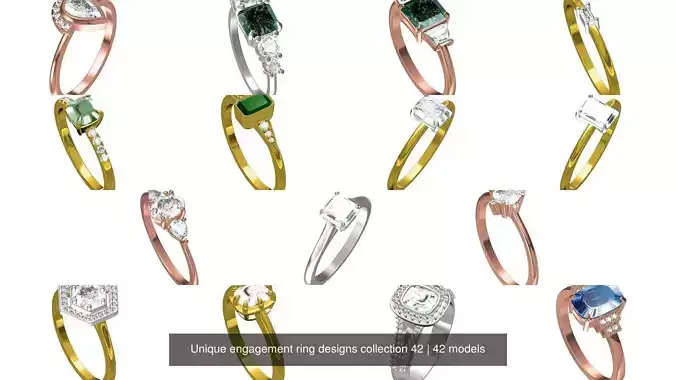Unique engagement ring designs collection 42 