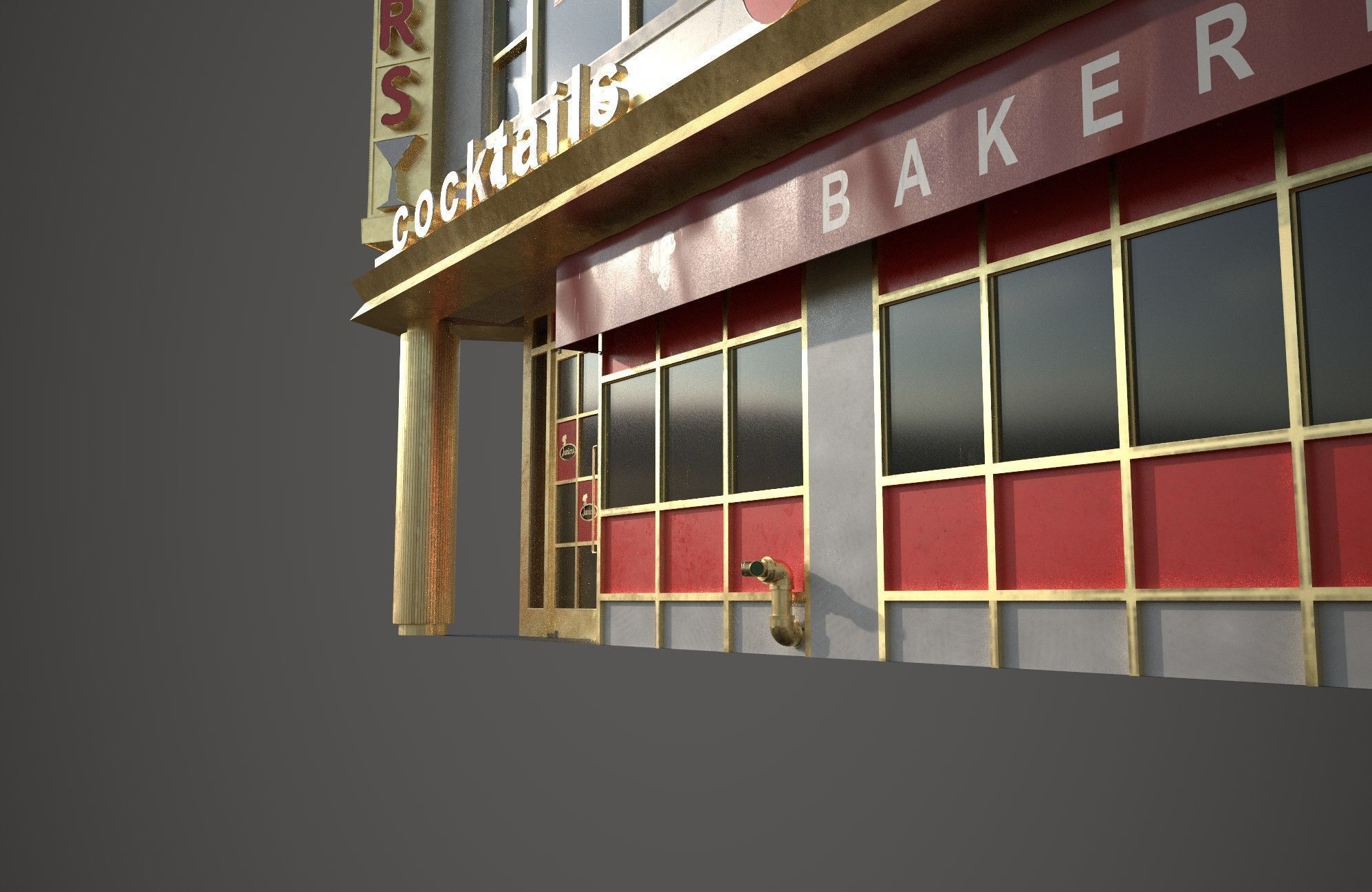 Juniors Restaurant 3D model_6