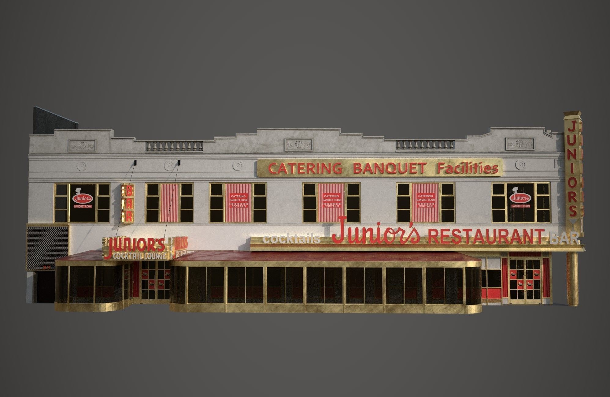 Juniors Restaurant 3D model_3