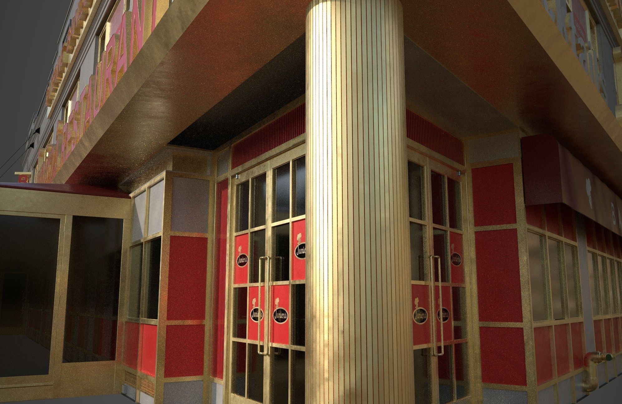 Juniors Restaurant 3D model_5