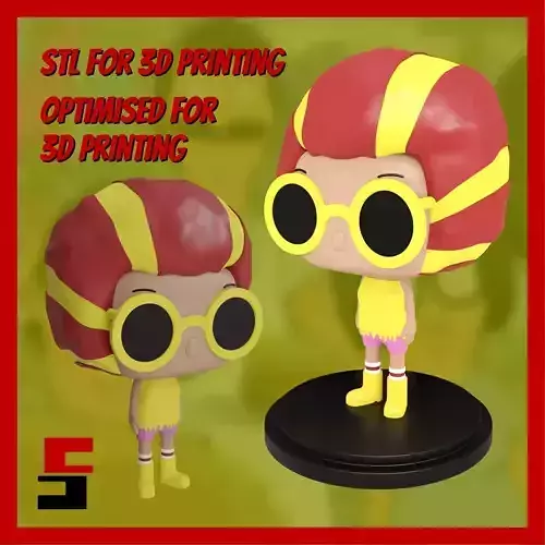 Bobs Burgers Funko POP Band Tina Ruth Belcher Figurine 3D print model