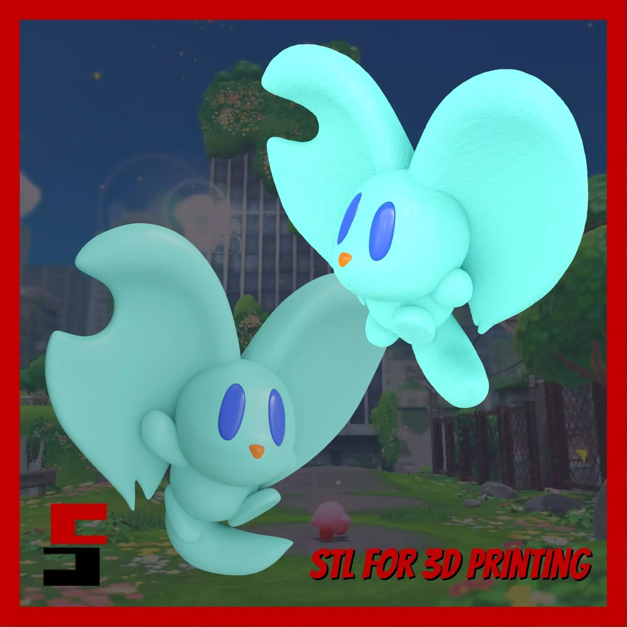 Kirby Elfilin Figurine Miniature Kirby and the Forgotten Land 3D print model_0