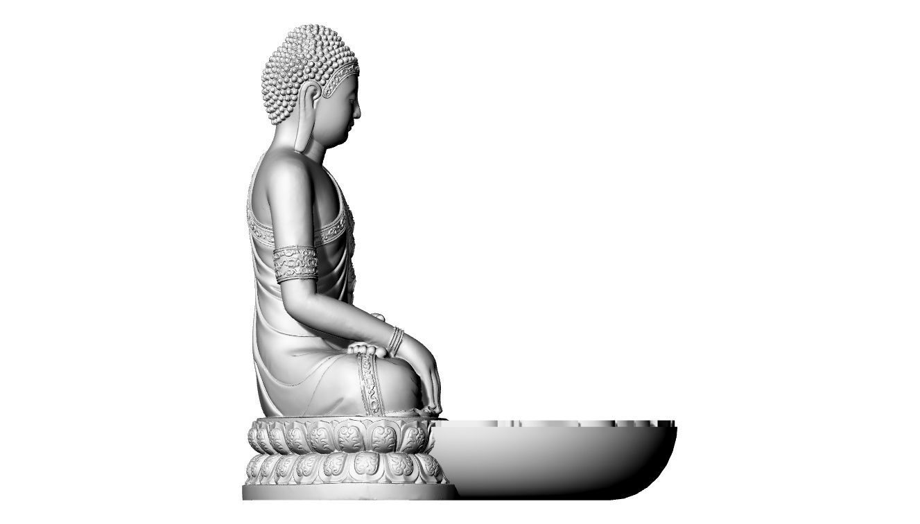 buddha incense 3D print model_1