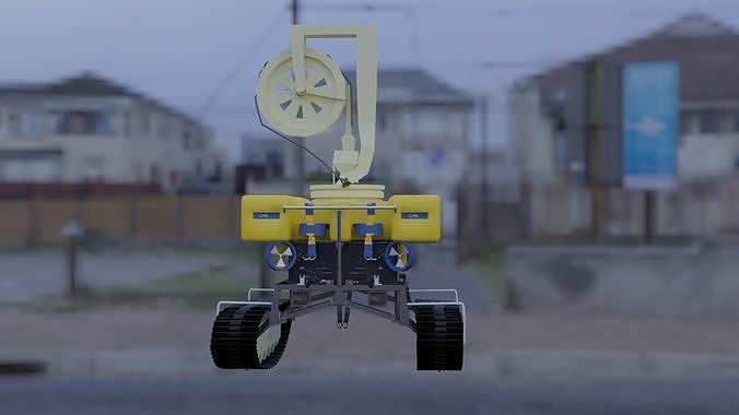CMROV MODEL robot in street Free 3D model