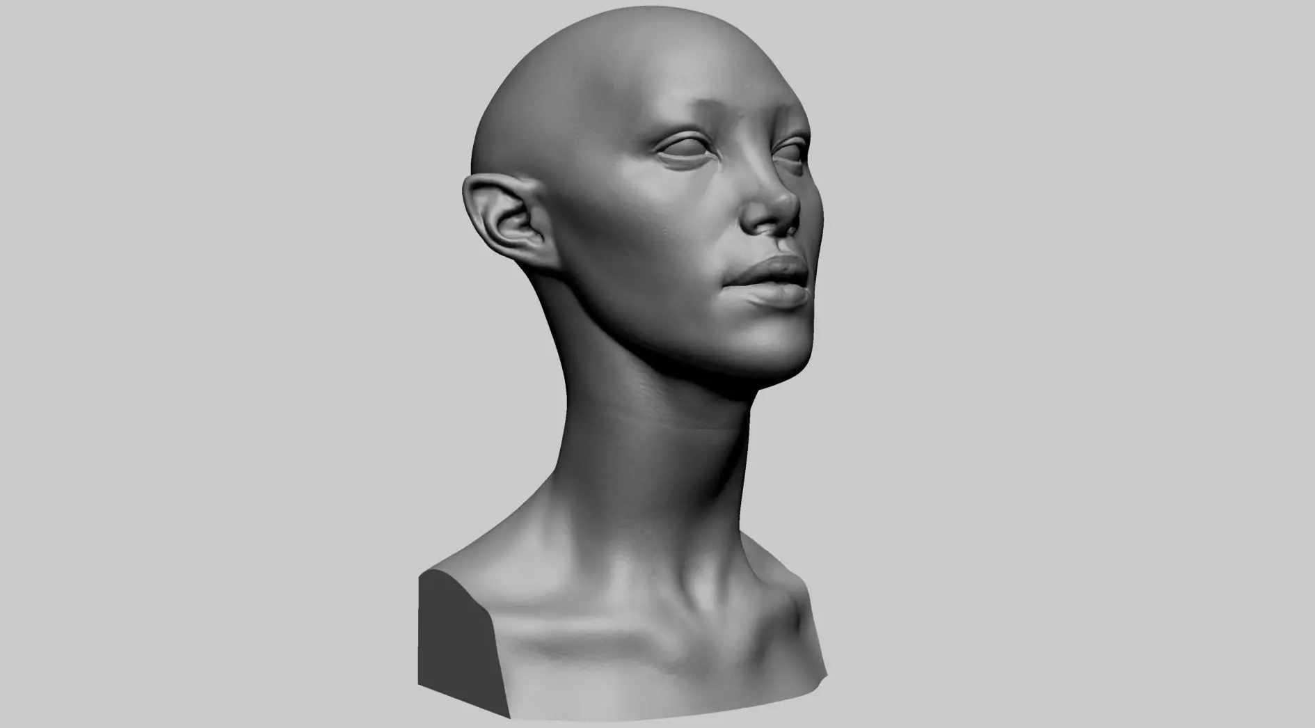 Fantasy Female Bust D 3D print model_0