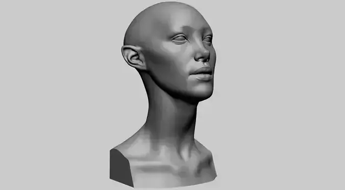 Fantasy Female Bust D 3D print model