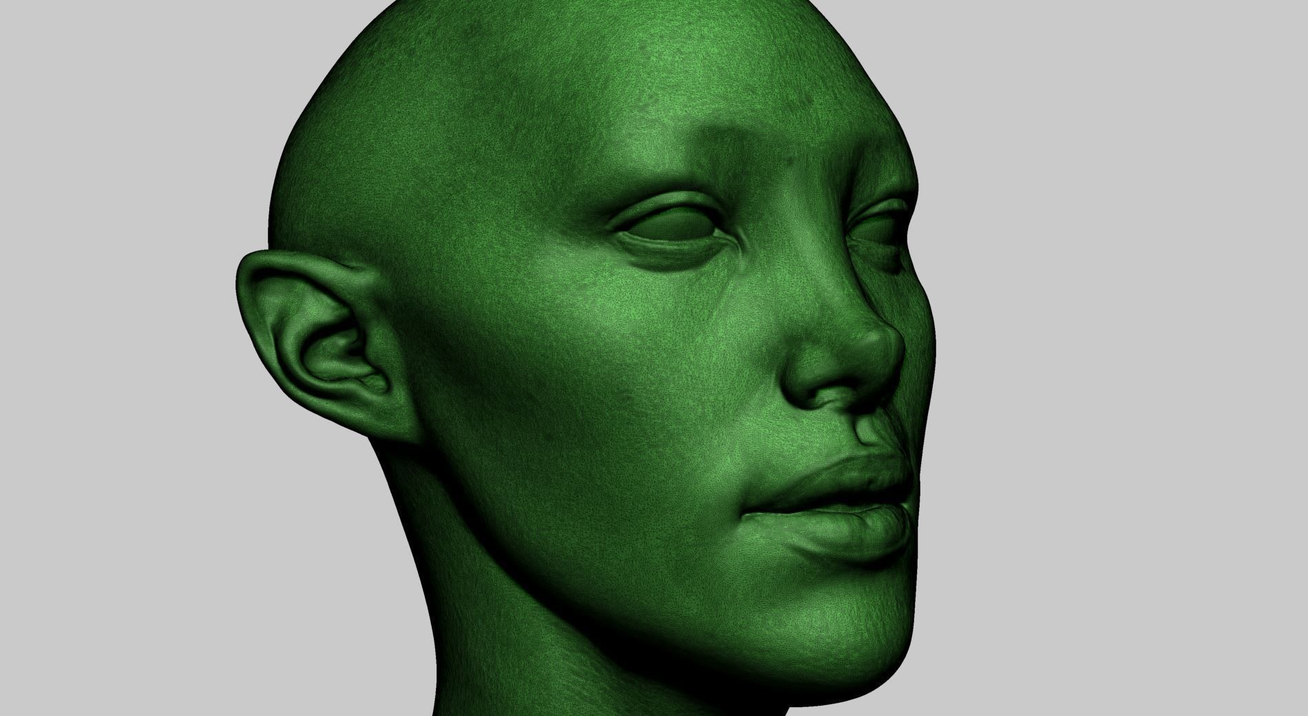Fantasy Female Bust D 3D print model_10
