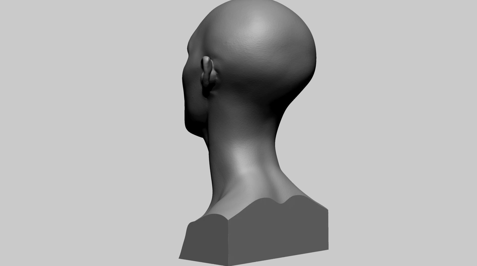 Fantasy Female Bust D 3D print model_4