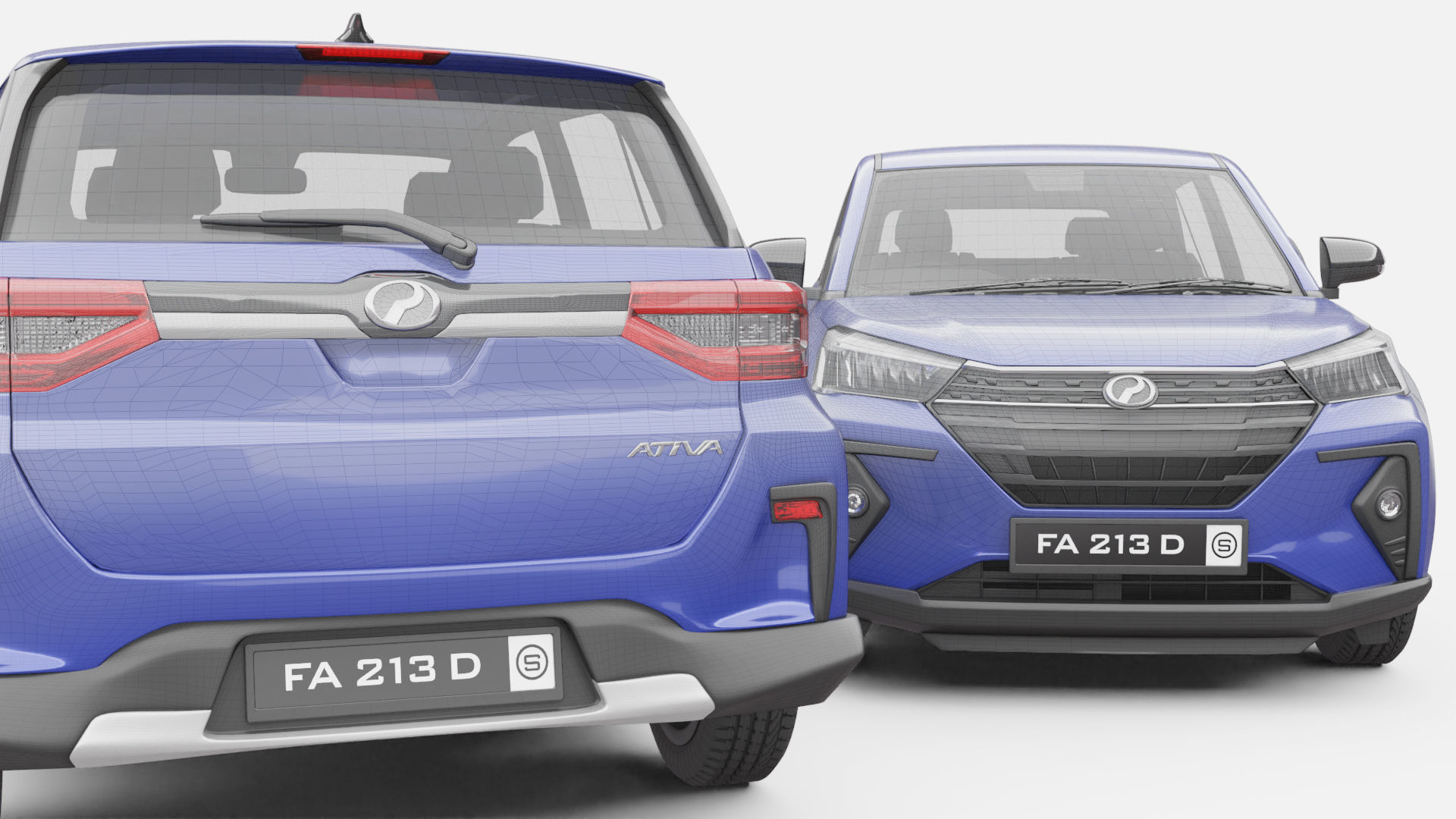 Perodua Ativa 3D model_8