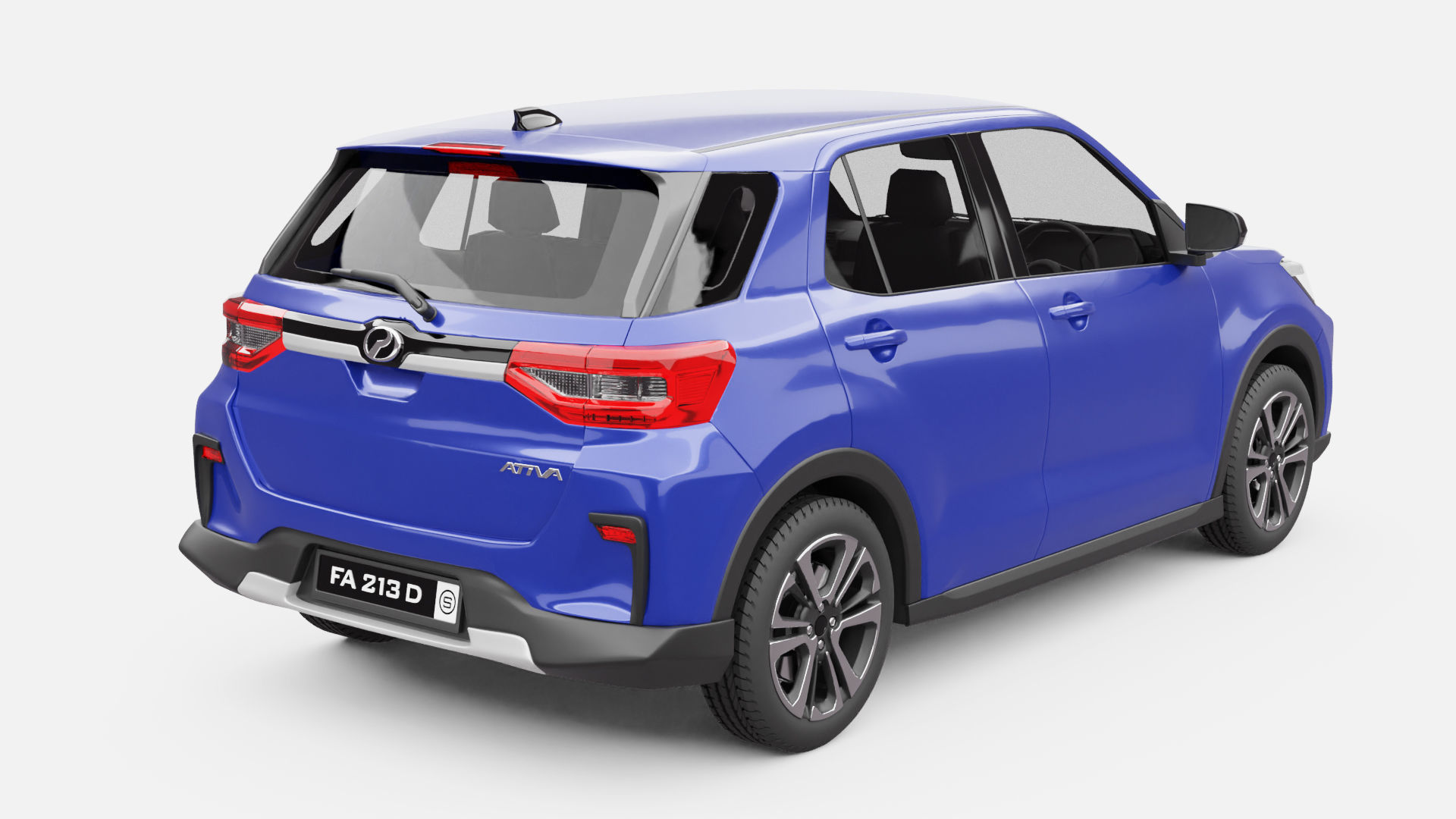 Perodua Ativa 3D model_1