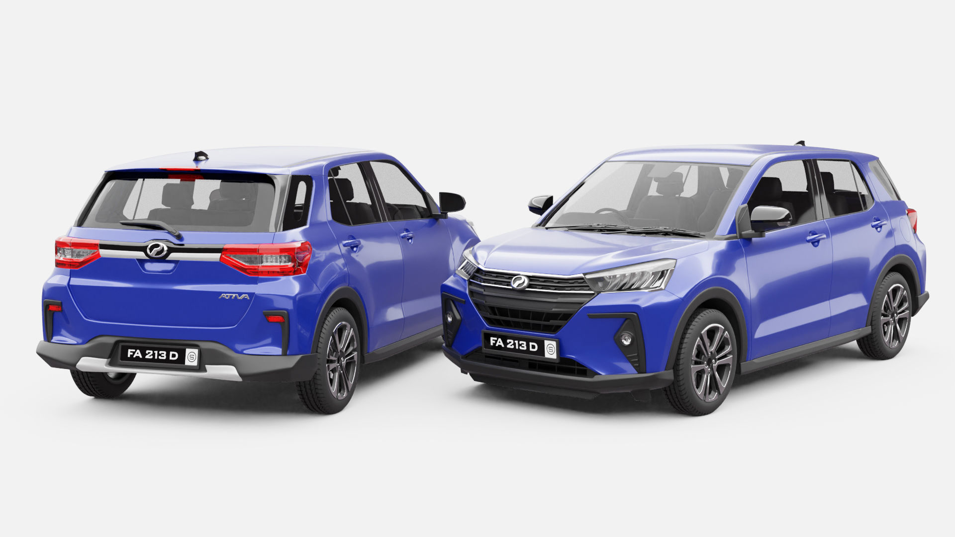 Perodua Ativa 3D model_2