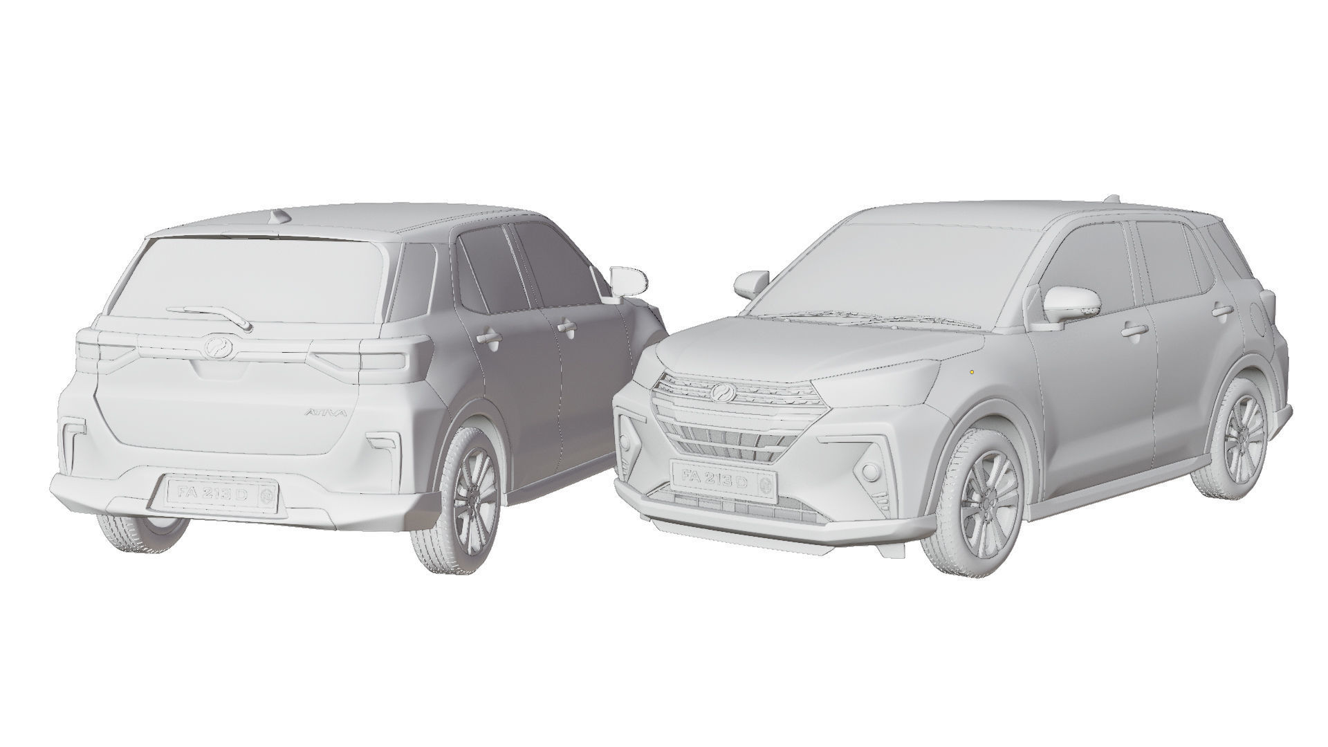Perodua Ativa 3D model_5