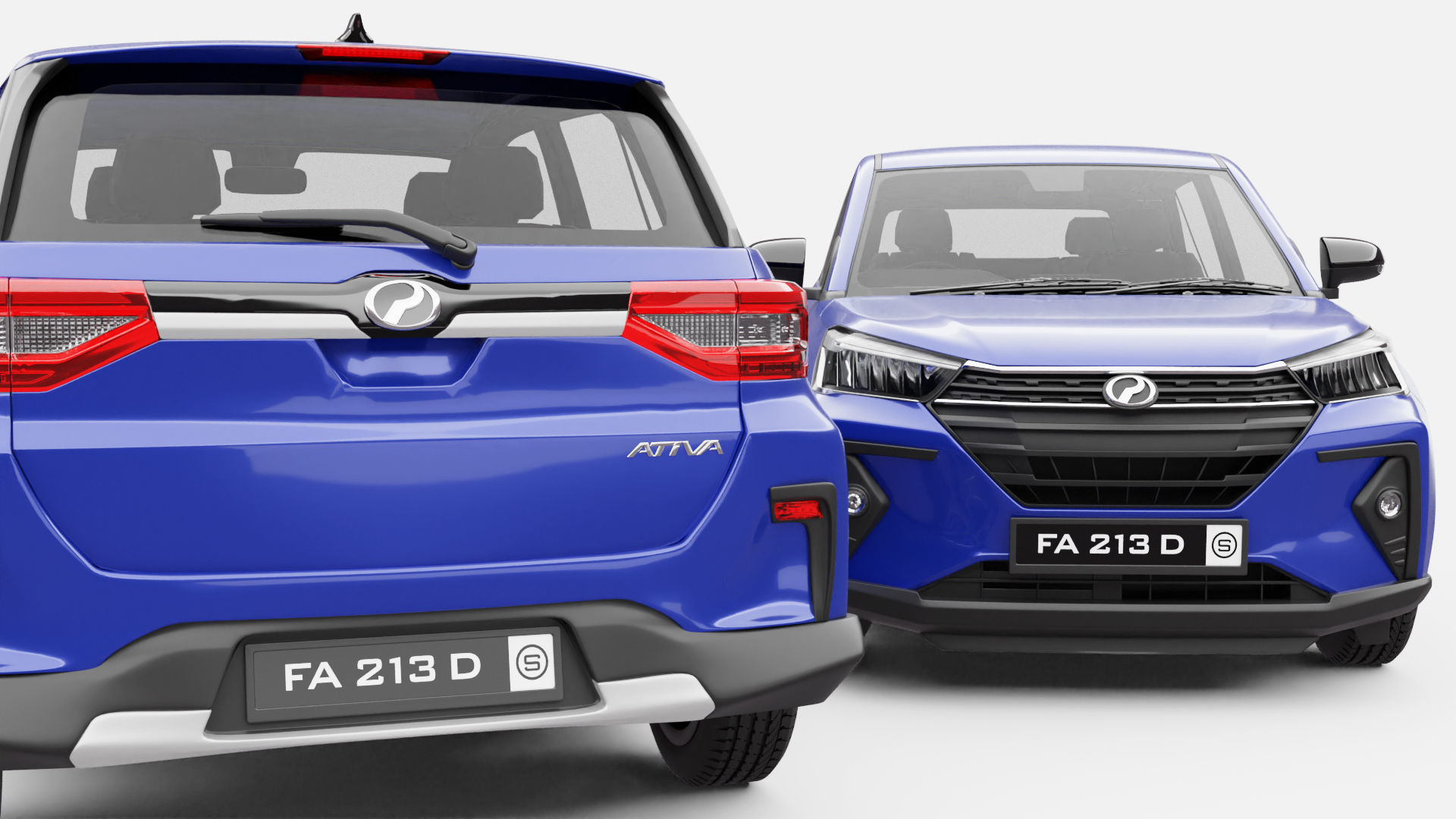 Perodua Ativa 3D model_3