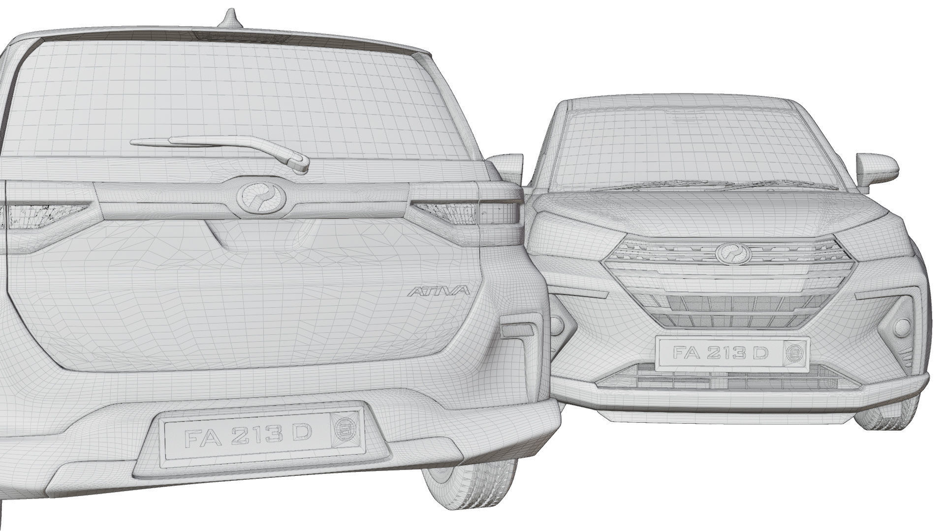 Perodua Ativa 3D model_4