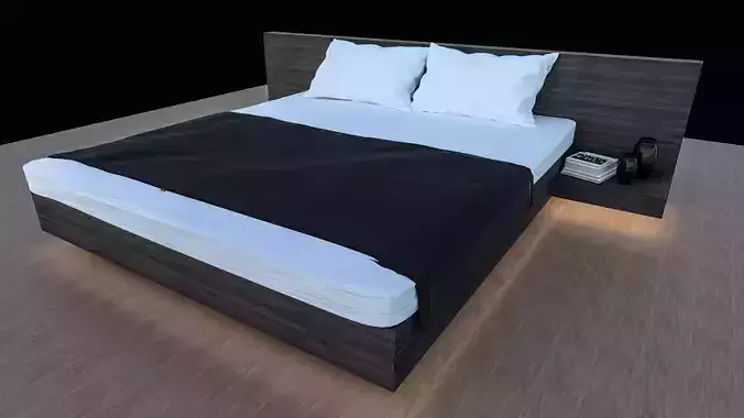 Modern Bed 3d Model
