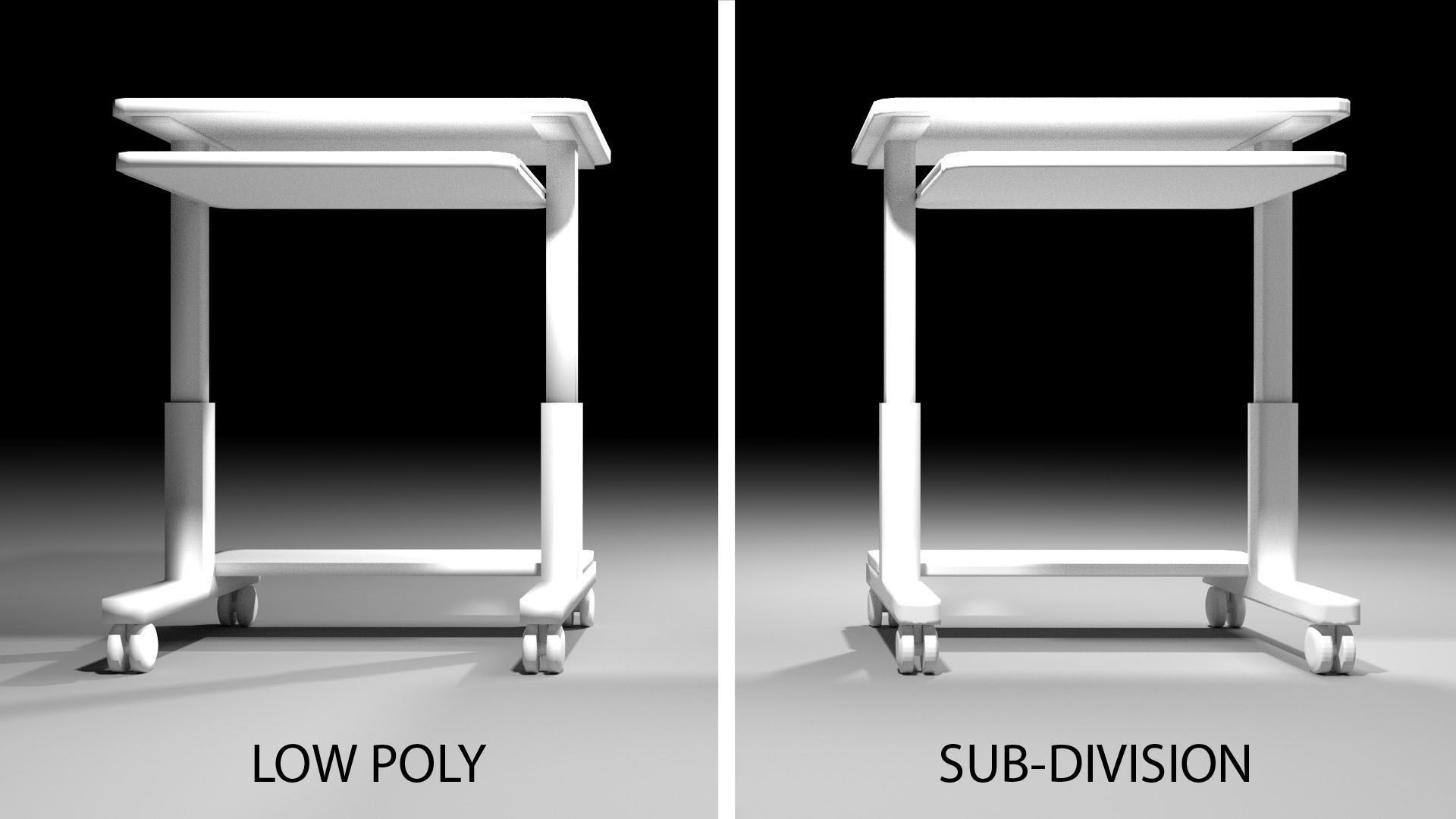 Computer Table 5 3D model_4
