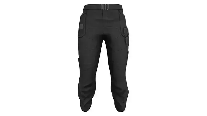 Men Black Cyberpunk Cargo Pants