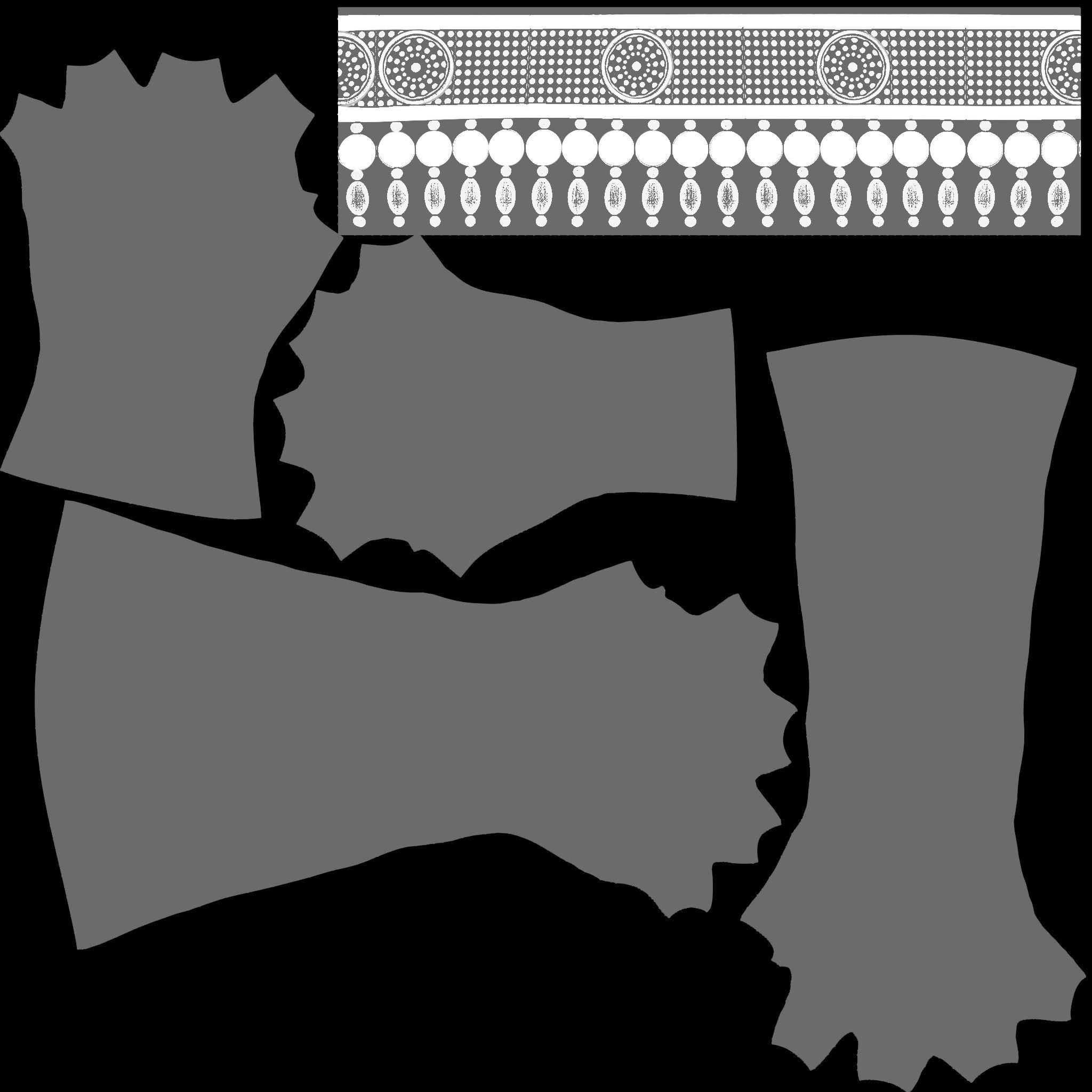 Medieval Female Warrior Gloves Low-poly 3D model_12