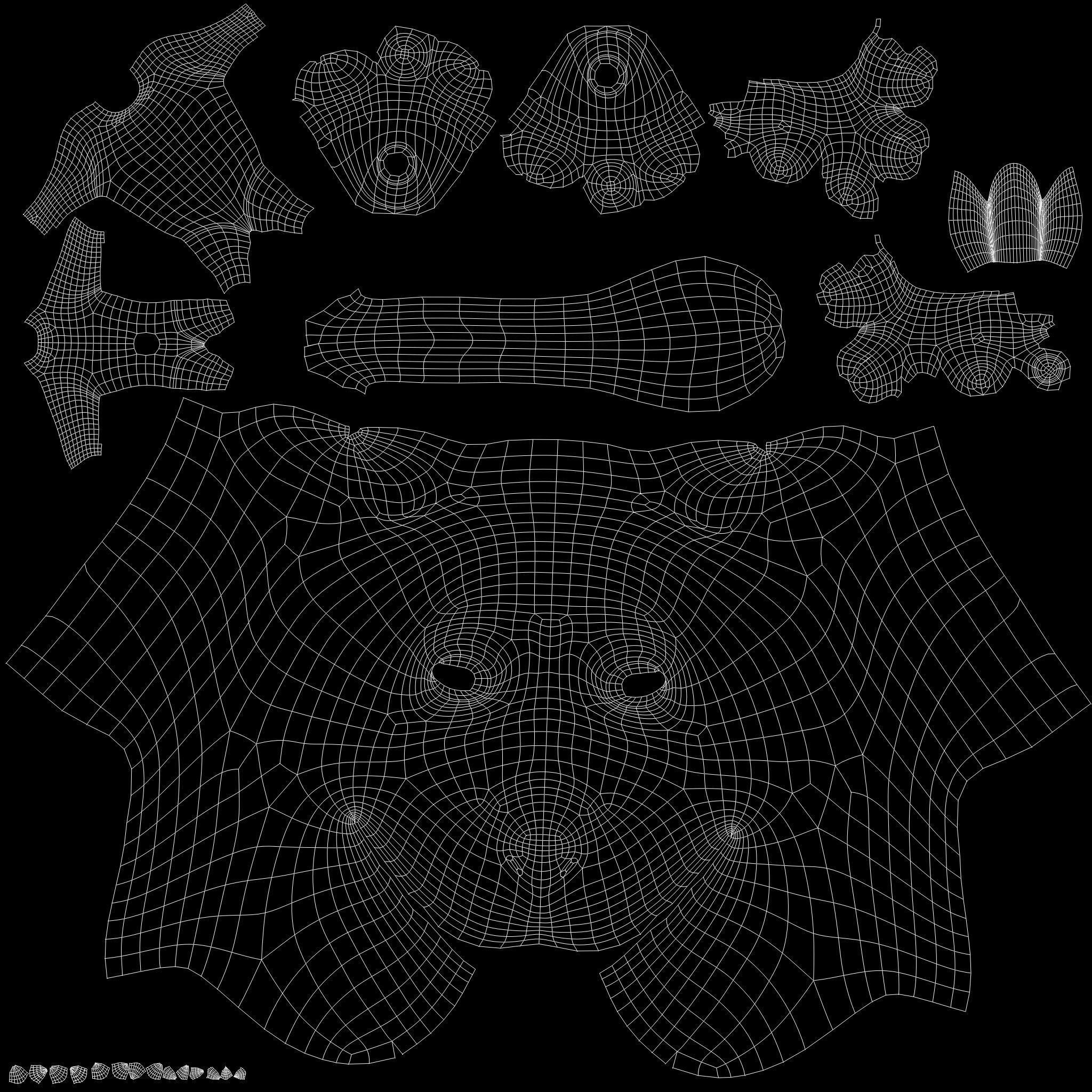 Stylized Lion NoRig Low-poly 3D model_25