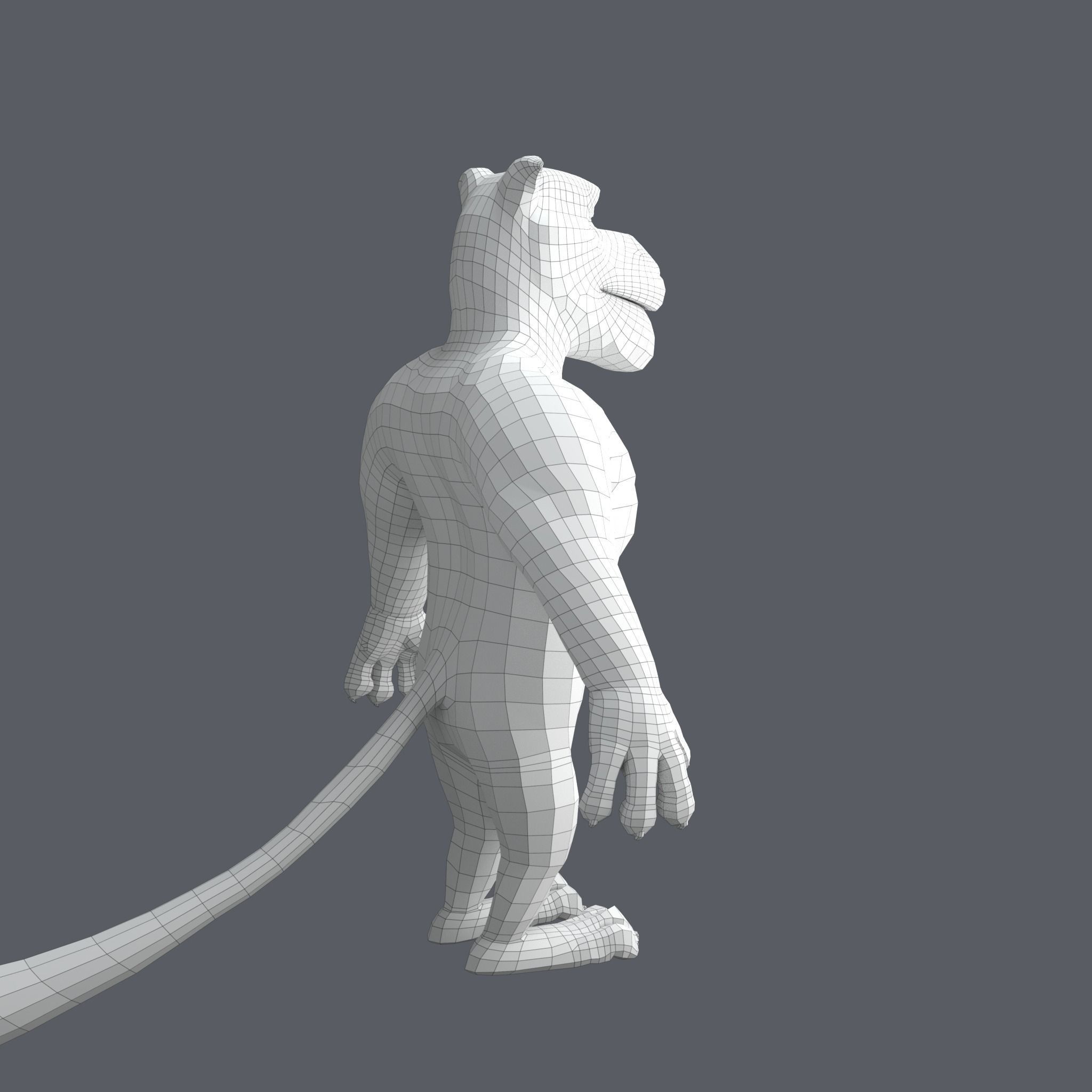 Stylized Lion NoRig Low-poly 3D model_22