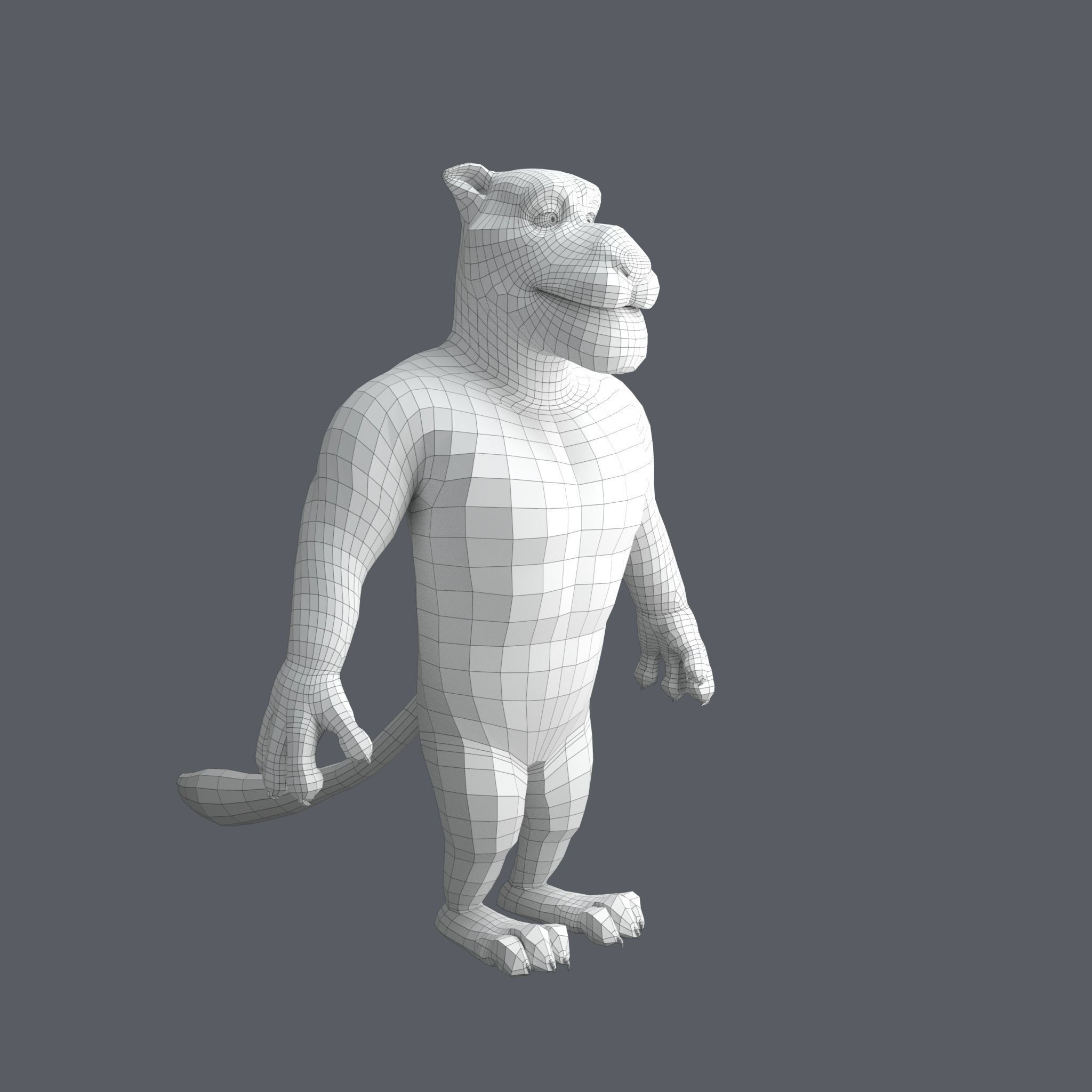 Stylized Lion NoRig Low-poly 3D model_21