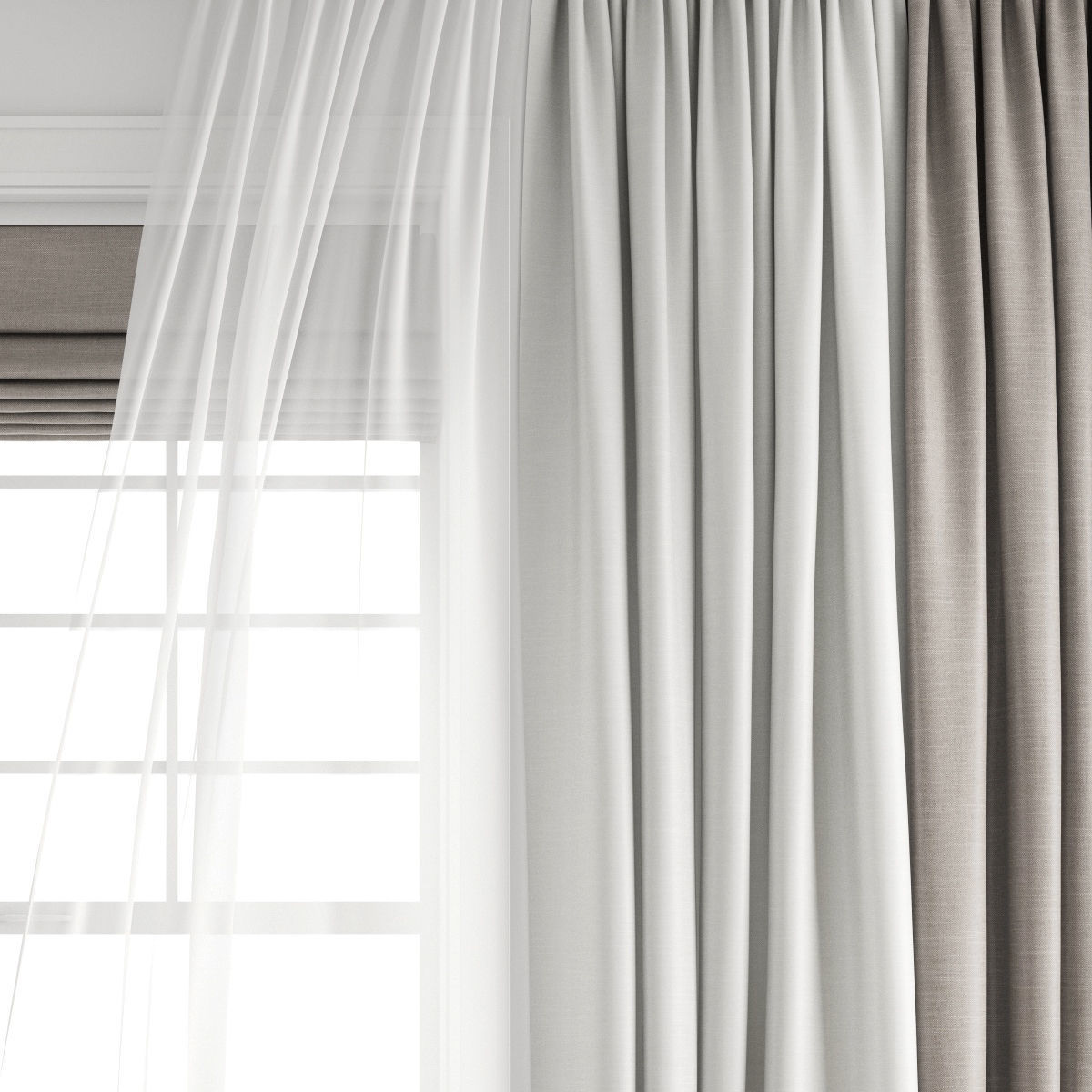 Wind blowing effect 432 3D model_8